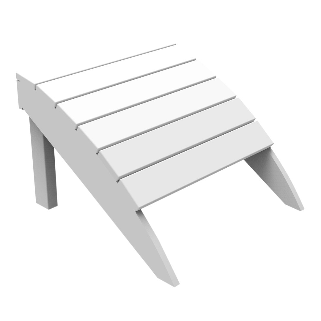 Premium Adirondack Foot Stool - Solid Wood Outdoor Footrest with Weather-Resistant Finish - Perfect for Patio, Deck, Garden & Porch Relaxation