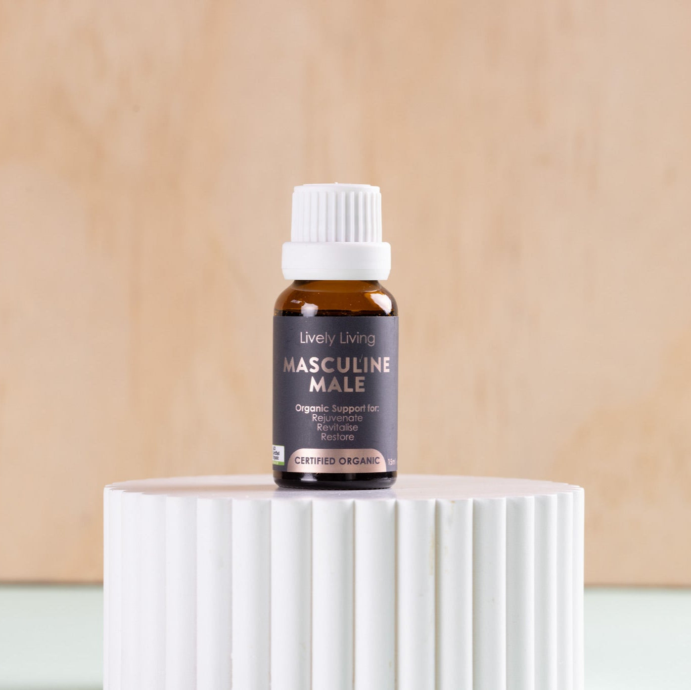 Premium Organic Essential Oil for Men - 15ml Aromatherapy for Relaxation, Stress Relief & Confidence Boosting - Perfect for Massage, Diffusers & Personal Care