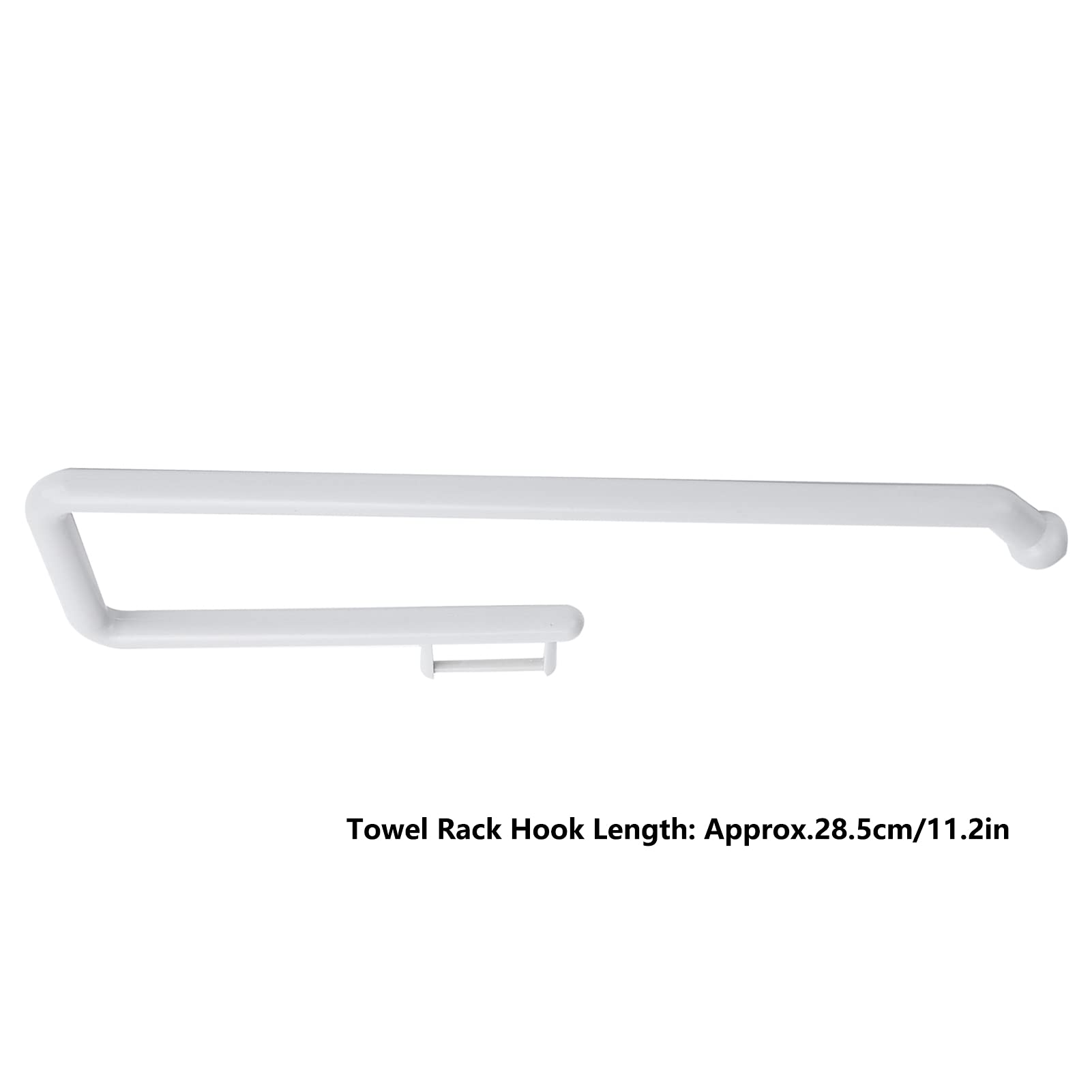 Wall Mounted Paper Towel Holder - Waterproof, Heavy Duty, Self-Adhesive Roll Paper Rack for Kitchen & Bathroom - Easy Installation, Durable White Design - Perfect for Countertop Organization & Space Saving