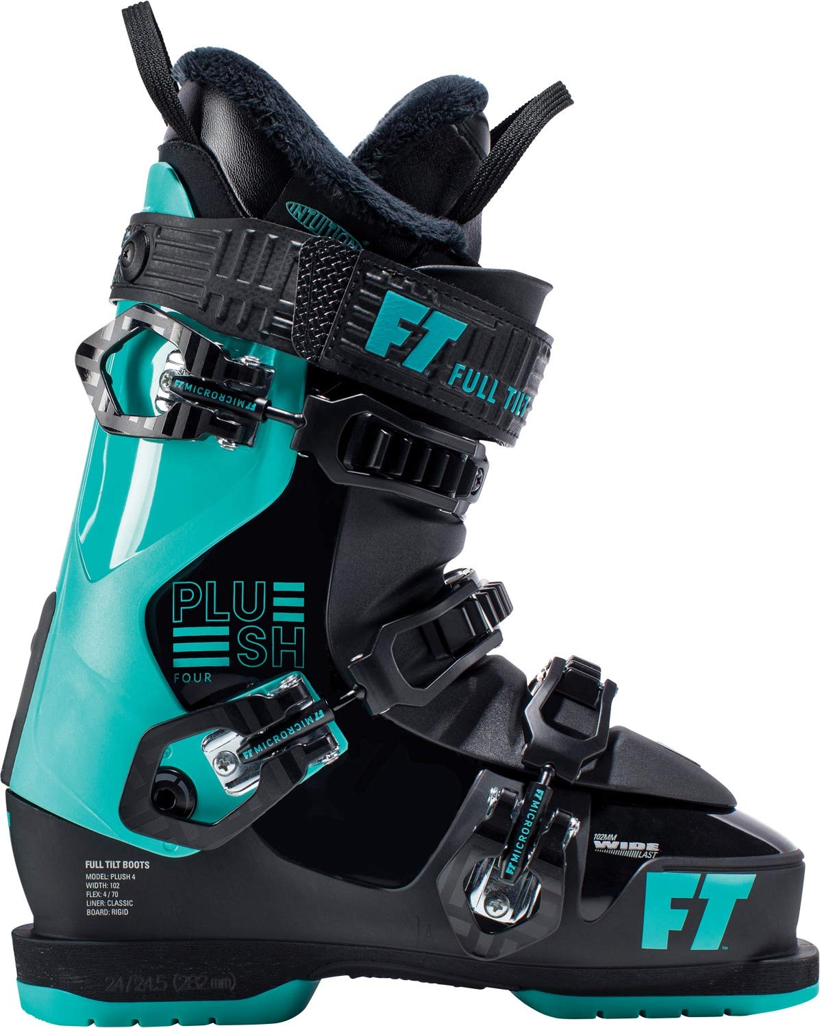 Full Tilt Plush 4 Women's Ski Boots - Comfortable & Supportive for All-Mountain Skiing - Perfect for Resort & Backcountry Adventures