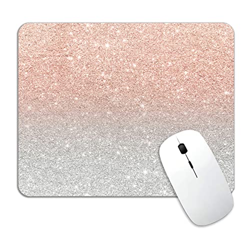 Rose Gold and Silver Glitter Ombre