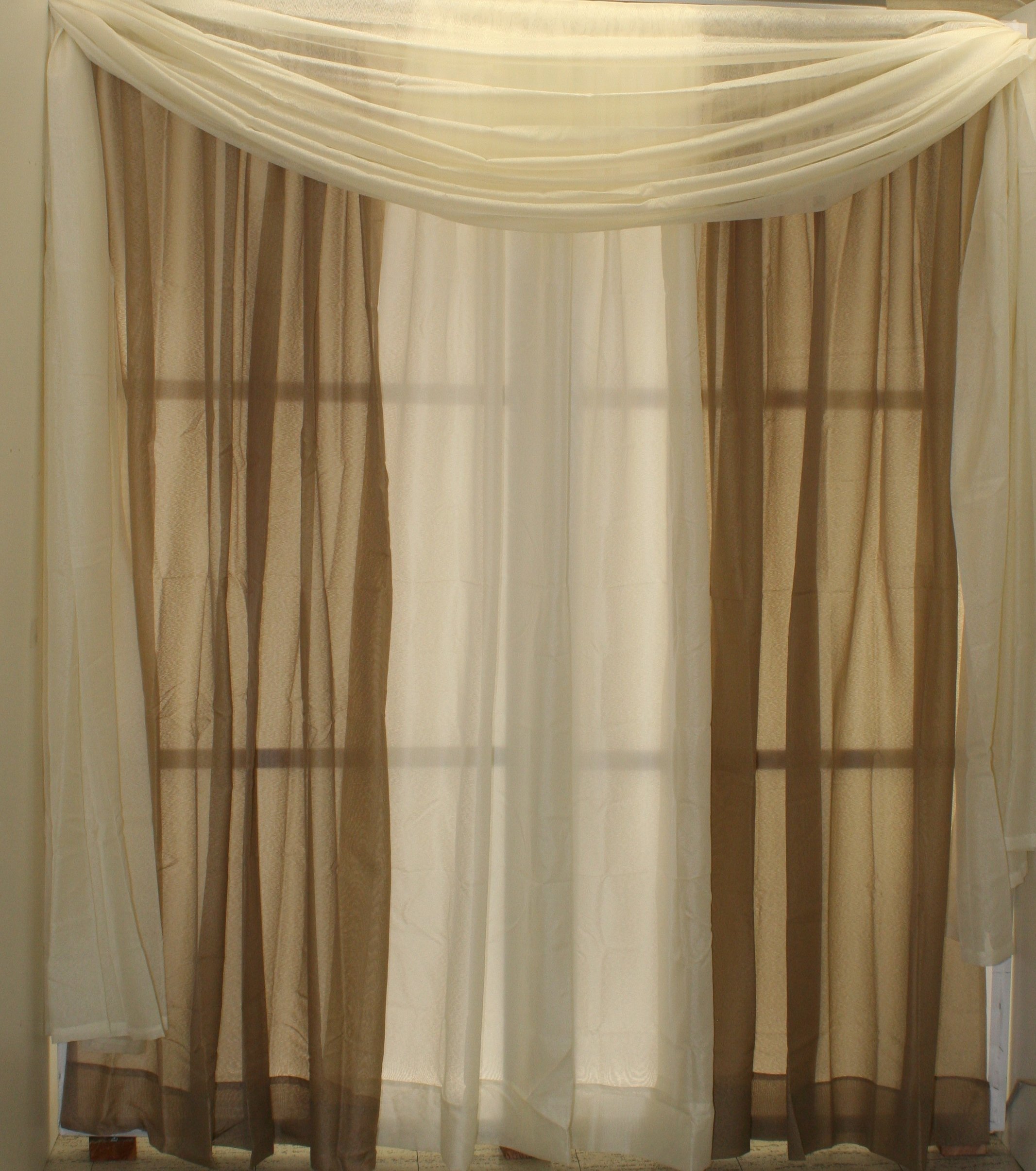 Starlight Semi-Sheer Privacy Voile Window Curtain Panel - 60