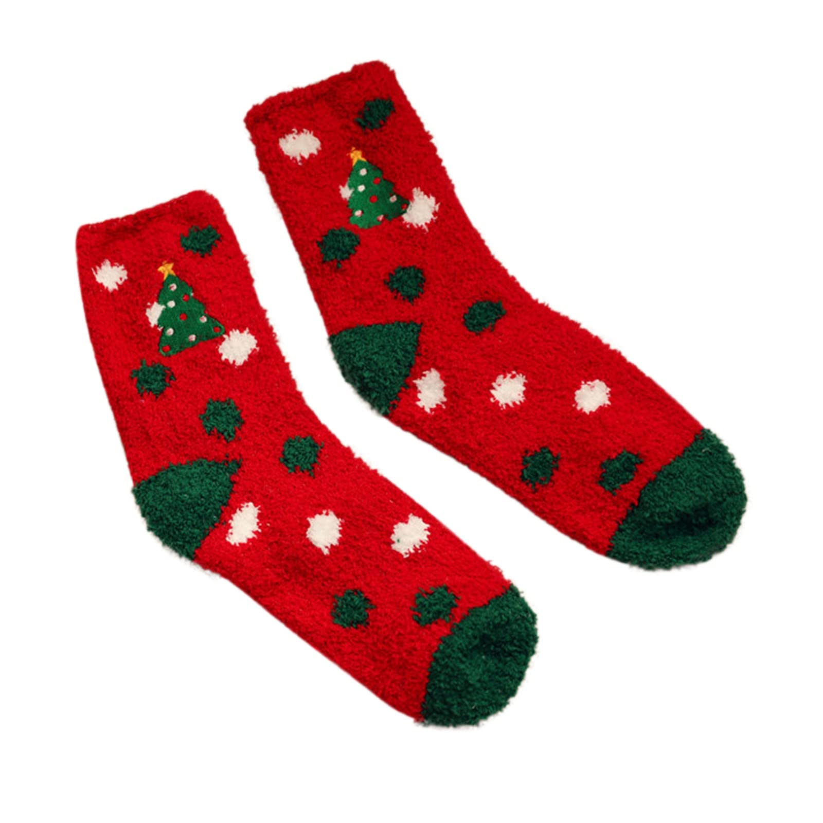 HELLORSO Women's Christmas Printed Warm Long Socks - Cozy Thermal Winter Socks for Women, Cute Holiday Design, Comfortable Sports Socks - Perfect for Gifts, Home Wear & Outdoor Activities