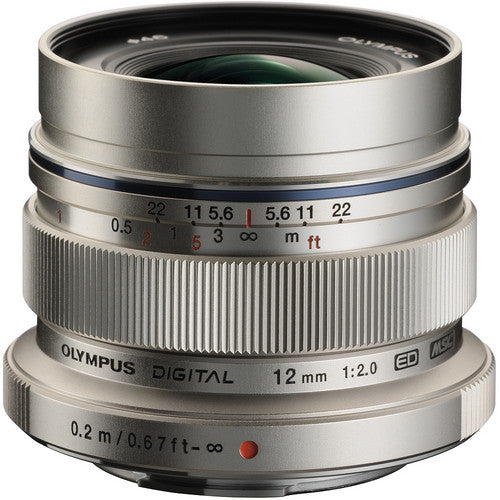 Olympus M.Zuiko Digital ED 12mm f/2.0 Wide Angle Prime Lens for Micro Four Thirds Cameras - Perfect for Street Photography, Landscapes & Low Light Shooting