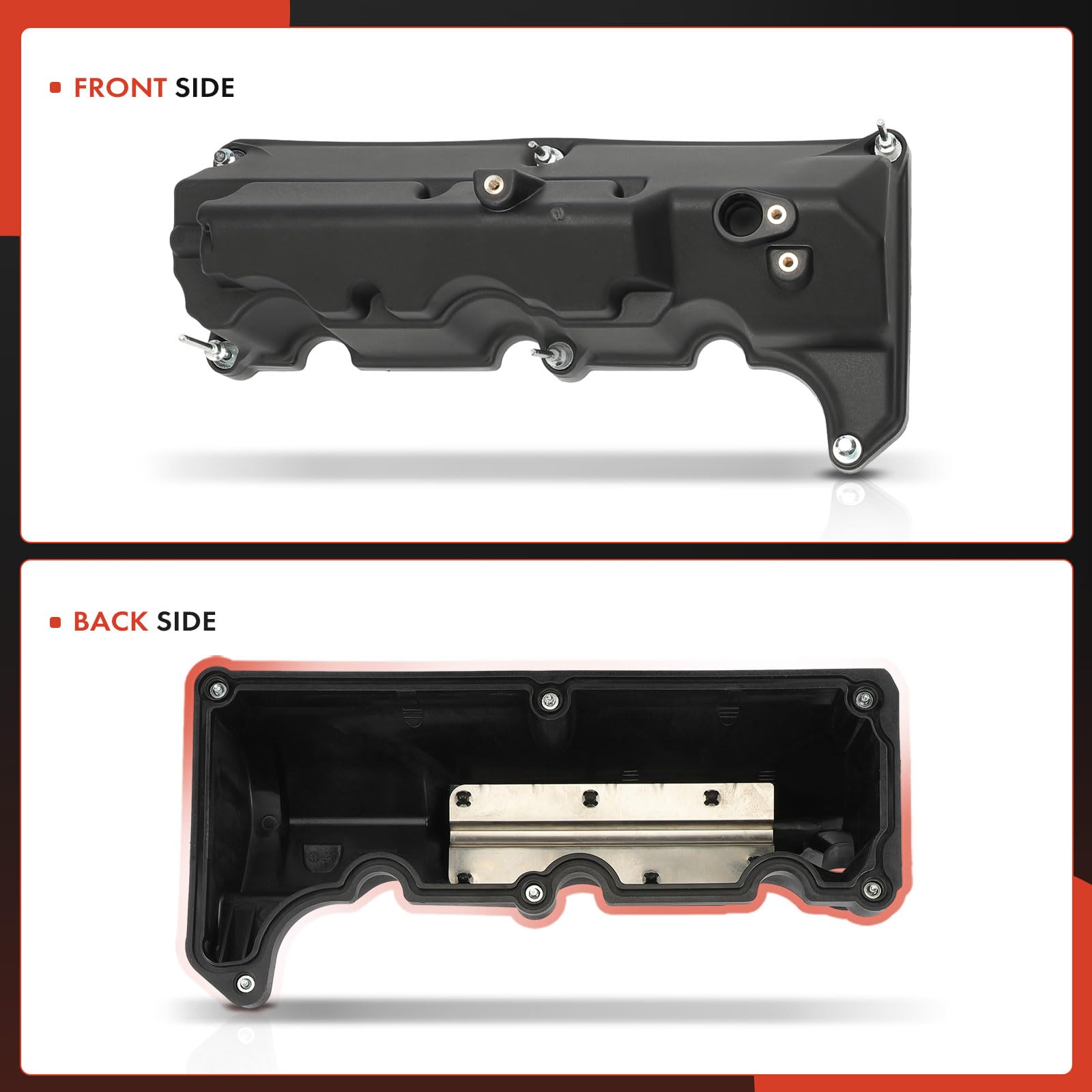 Premium Left & Right Engine Valve Cover with Gasket & Bolts - Compatible with Ford Explorer 2002-2003, Explorer Sport/Sport Trac/Ranger 2001-2003 & Mercury Mountaineer 2002-2003 (4.0L V6) - Durable Replacement Part for Engine Repair & Maintenance