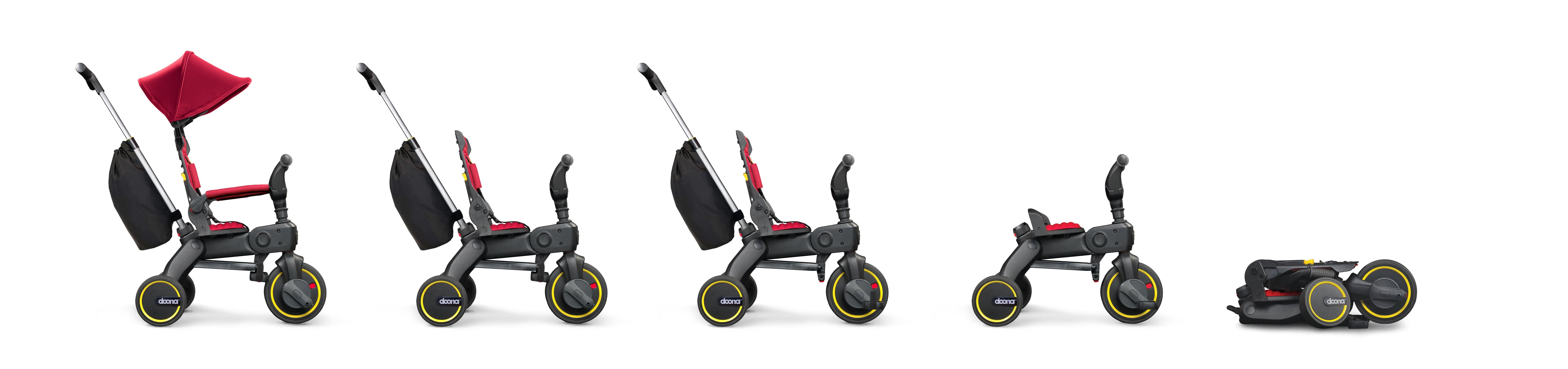 Doona Liki Trike S3 - Lightweight Foldable Baby Stroller & Toddler Tricycle for Ages 10-36 Months | Perfect for Outdoor Walks, Park Visits & Travel | Compact Design for Easy Storage & Transport