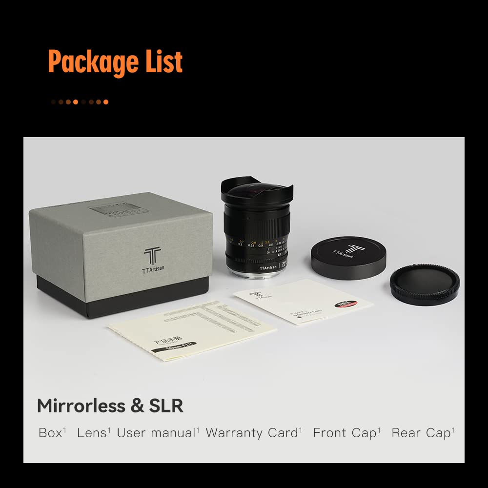 TTArtisan 11mm F2.8 Full Frame Fisheye Lens for Nikon F Mount - Ultra Wide Angle SLR Camera Lens for Stunning 180° Views | Perfect for Landscape, Architecture & Creative Photography