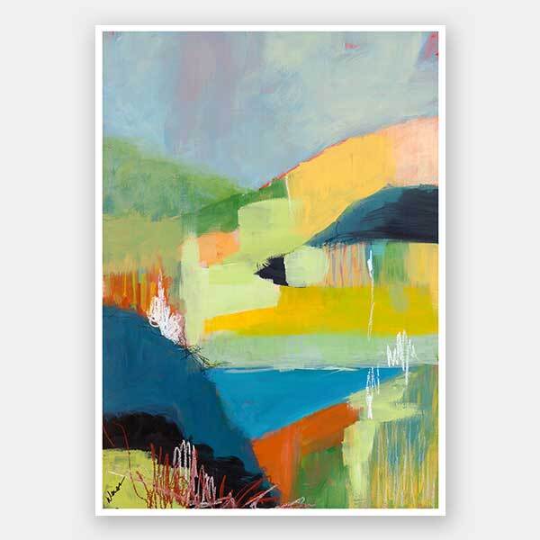 Coastal Hills Unframed Art Print - Beach Landscape Wall Decor for Living Room, Bedroom & Office - Perfect for Home & Office Decoration