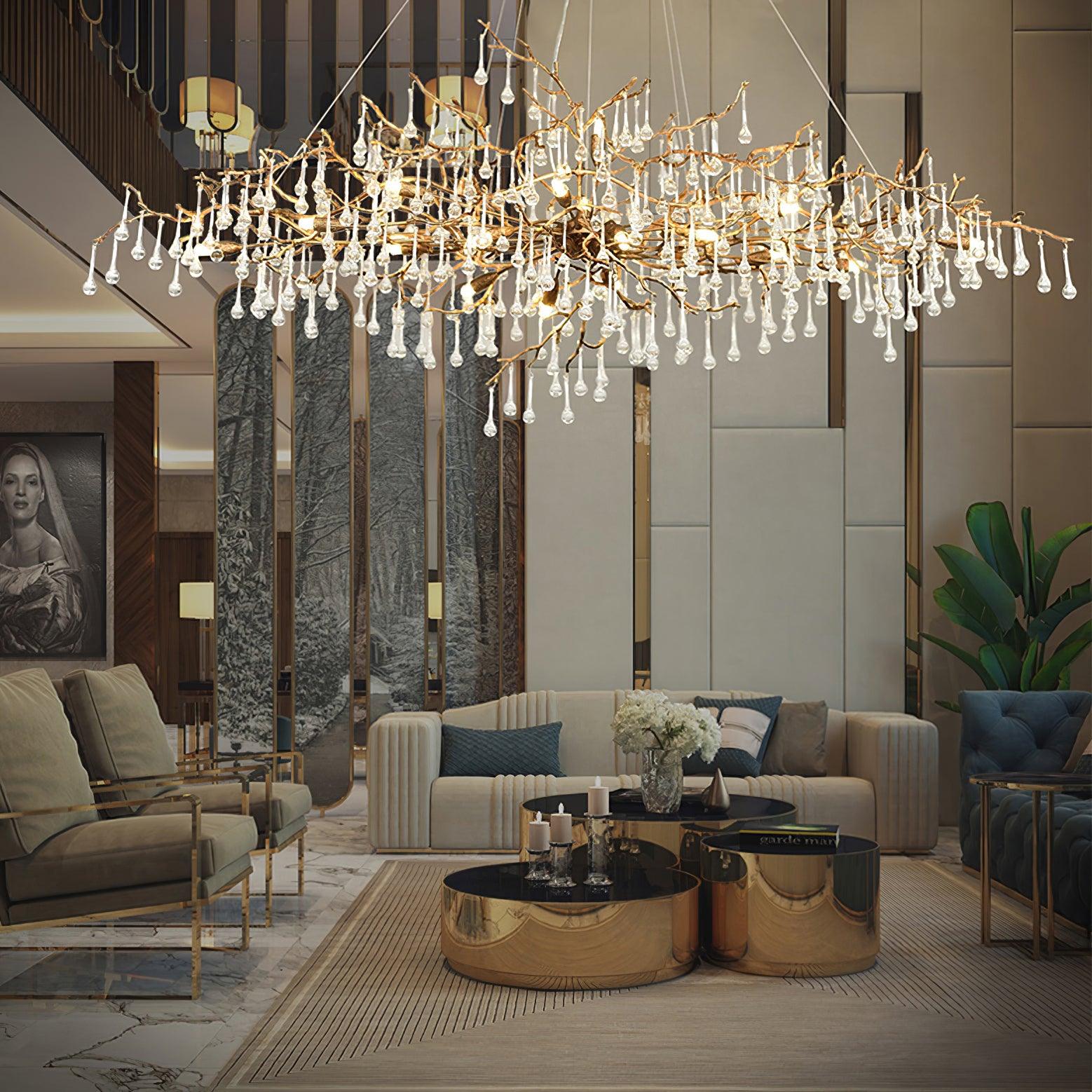 Elegant Bijou Chandelier - Crystal Ceiling Light Fixture for Dining Room, Bedroom & Living Room Decor | Perfect for Home, Wedding & Party Lighting