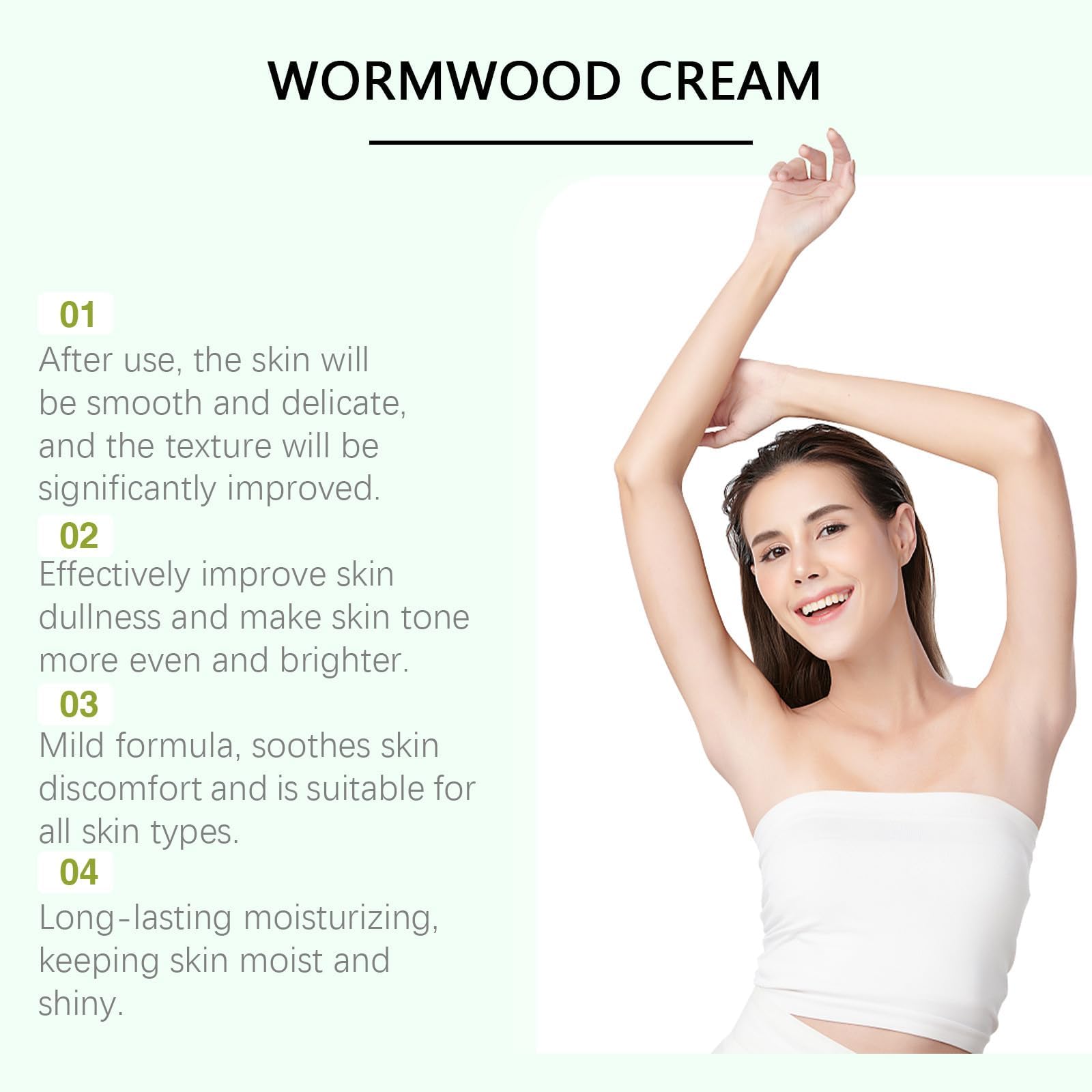 Natural Wormwood Cream | Herbal Ointment with Frankincense | Moisturizing & Firming Body Cream for Skin Lifting | Soothing Anti-Aging Treatment for Dry Skin | Perfect for Daily Skincare & Massage Therapy