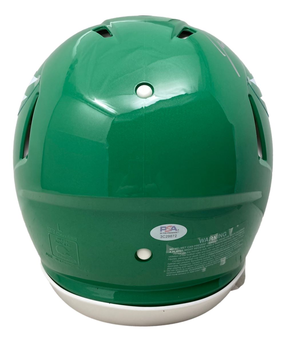 Jason Kelce Autographed Philadelphia Eagles Kelly Green Speed Authentic Helmet with PSA ITP Hologram - NFL Collectible for Fans, Display & Memorabilia Collection
