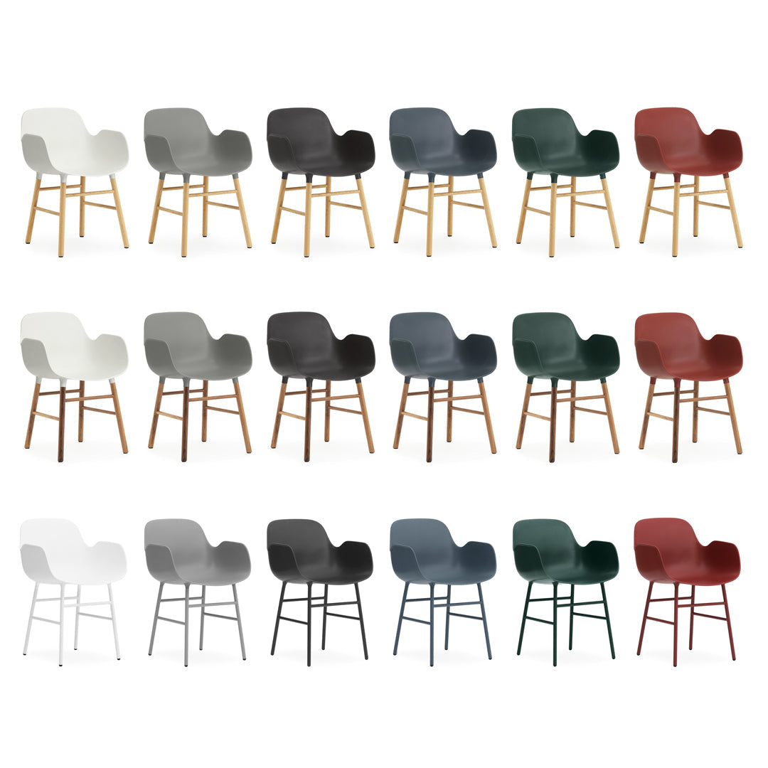 Modern Form Armchair with Solid Wood Legs - Stylish and Comfortable Seating for Living Room, Office, or Lounge