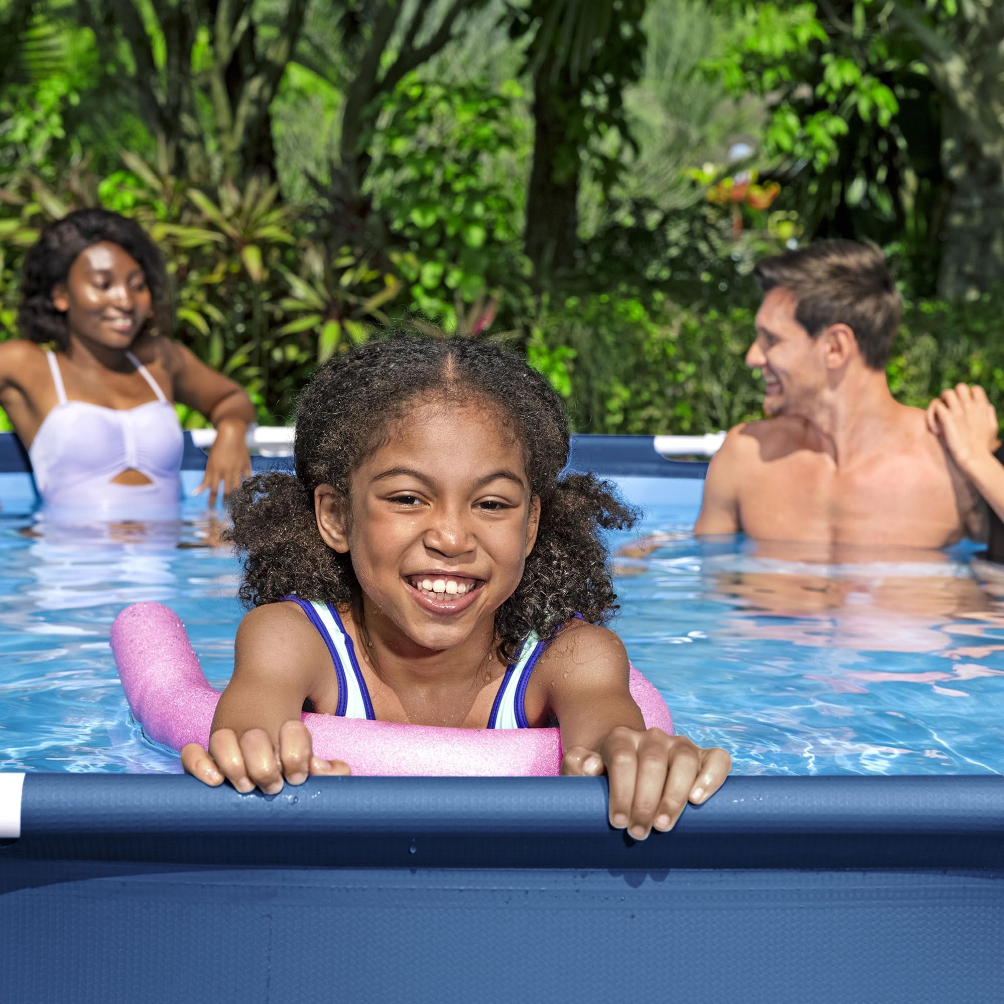 Bestway Steel Pro 12ft x 30in Round Above Ground Swimming Pool Set - 1,710 Gallon Capacity with DuraPlus Liner, 530GPH Filter Pump & Repair Patch | Perfect for Backyard Family Fun, Summer Parties & Outdoor Relaxation