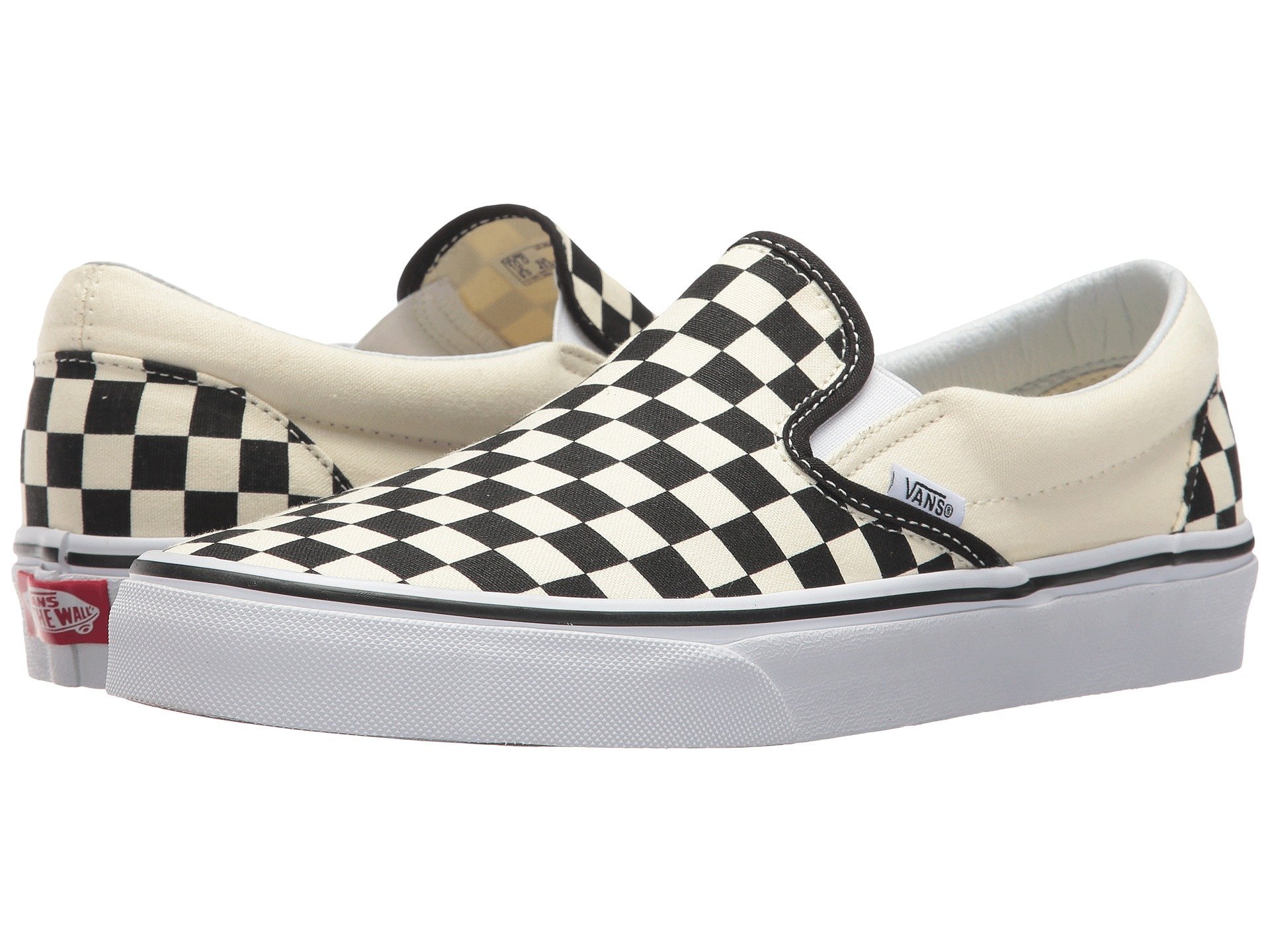 Vans Classic Slip-On Shoes for Men | Black & White Checkerboard Skate Shoes | Comfortable Casual Sneakers for Walking, Skateboarding & Streetwear Fashion