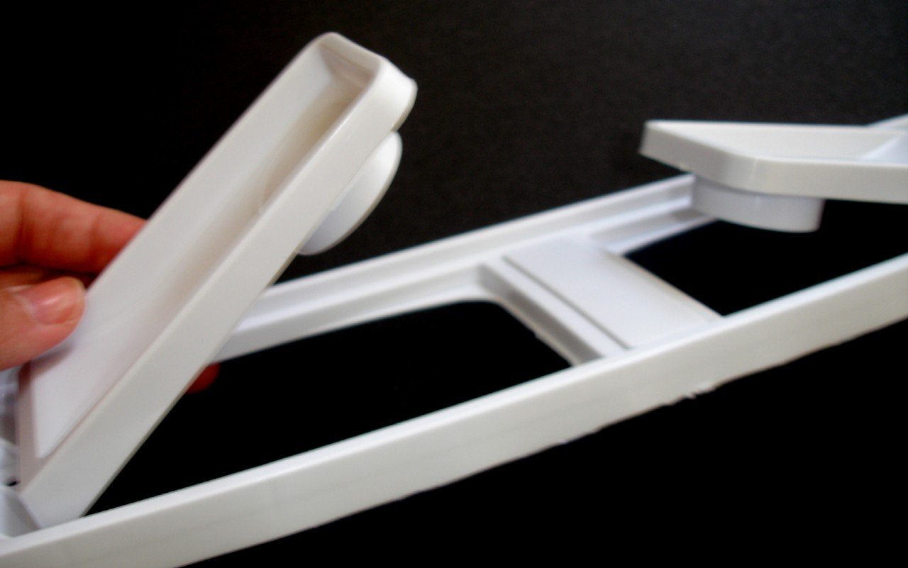 Sturdy White Paper Towel Holder - Wall & Cabinet Mount for Kitchen & Bathroom