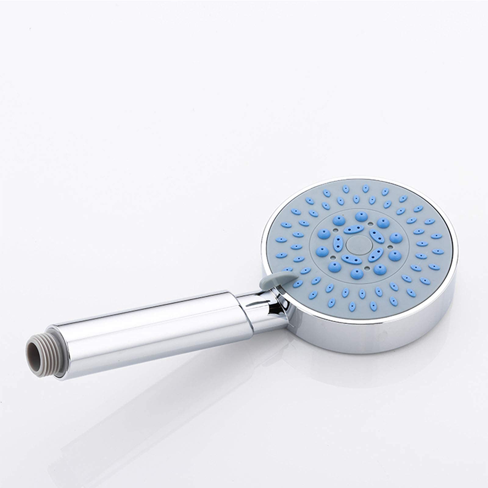 8 Inch Round ABS Shower Faucet Set with Handheld Showerhead - Chrome Wall Mount Bath Shower Mixer System for Modern Bathroom & Spa Experience
