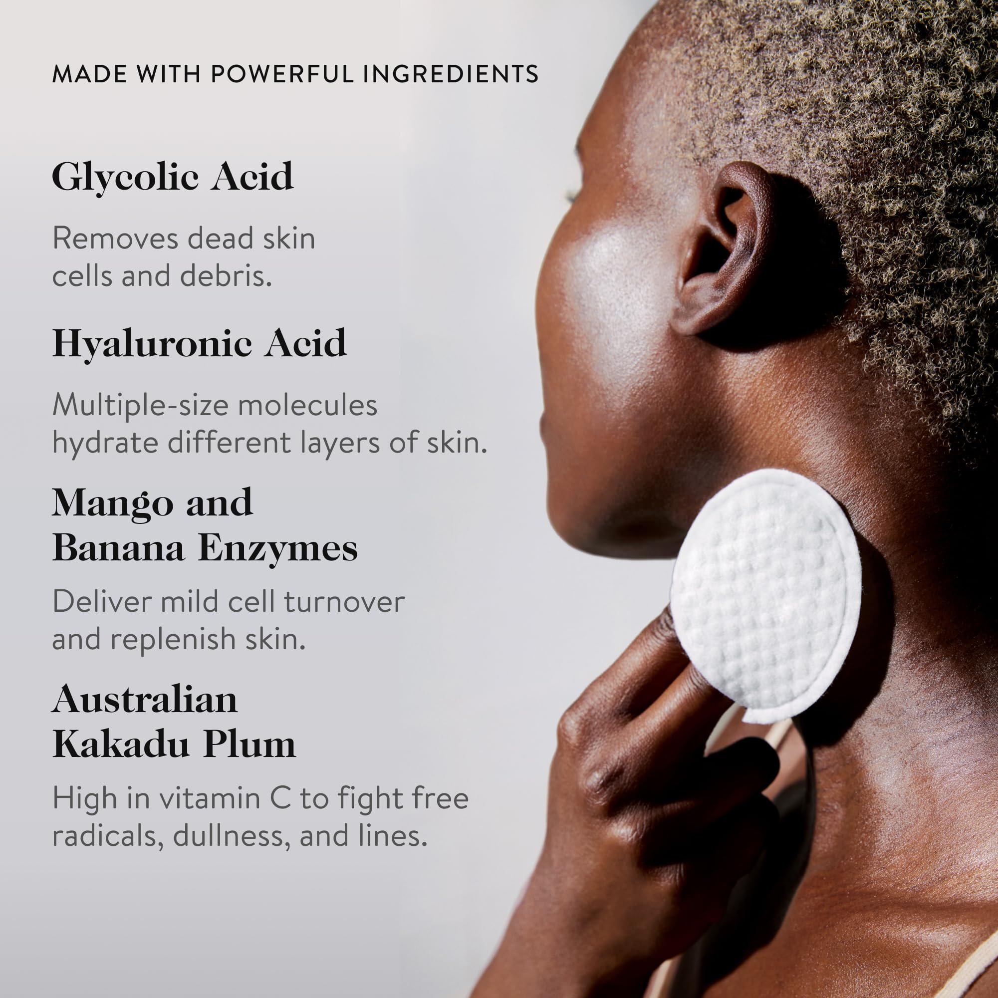 Goop Beauty 15% Glycolic Acid Exfoliating Pads - Professional Strength Chemical Peel Treatment for Glowing Skin | Paraben & Silicone Free Facial Exfoliator | 12 Pads for Daily Skincare Routine | Perfect for Acne Prone & Dull Skin