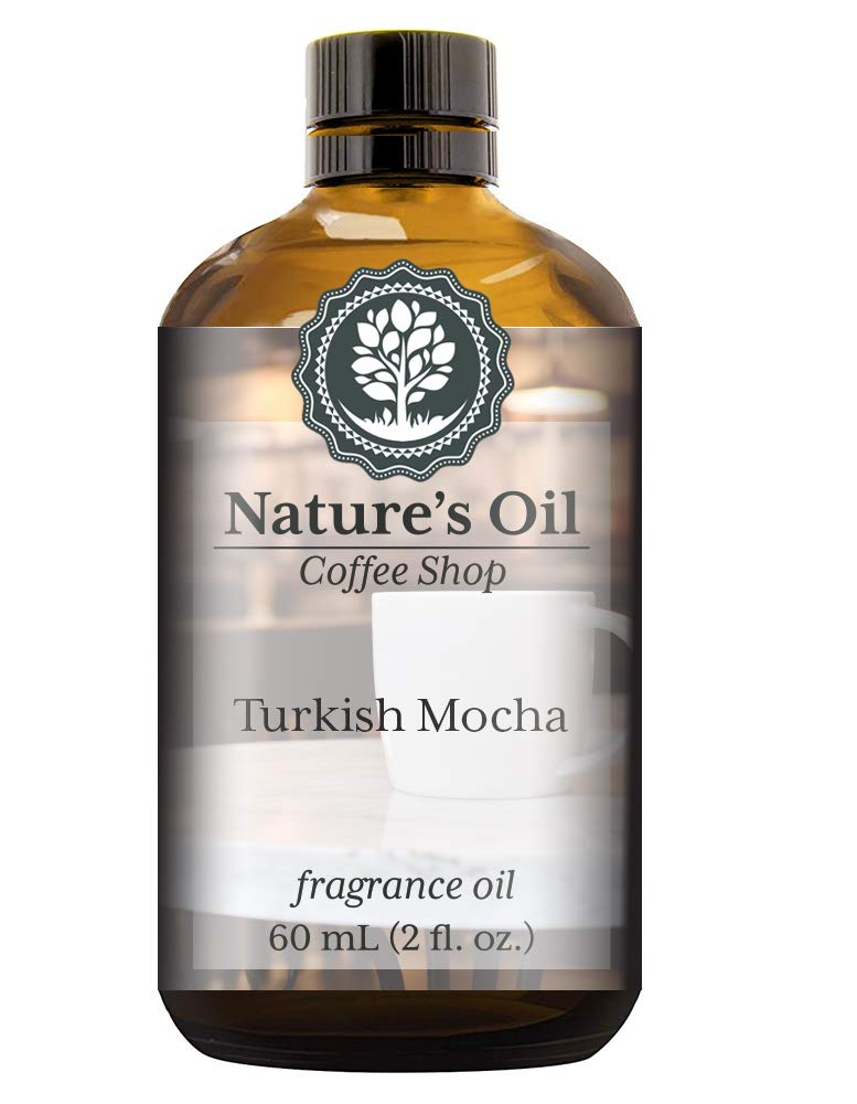 Premium Turkish Mocha Fragrance Oil - 60ml Essential Oil for Aromatherapy Diffusers, Handmade Soap, Scented Candles, Body Lotion, Home Fragrance, Linen Spray, Bath Bombs & DIY Slime - Perfect for Relaxation, Spa Days & Cozy Home Ambience