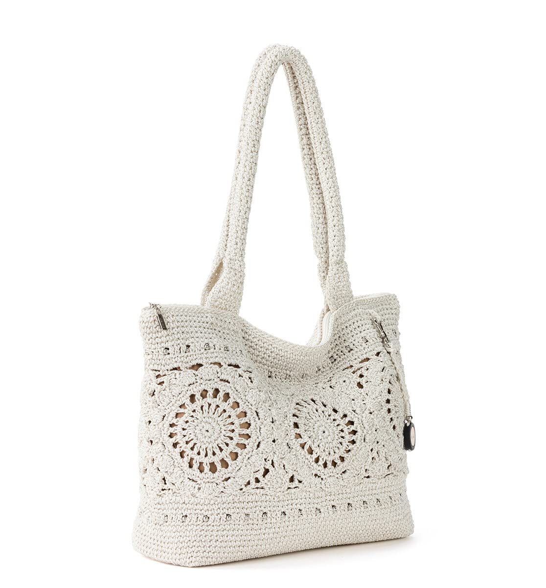 The Sak Crafted Classics Hand Crochet Women's Tote Bag - Stylish Shoulder Purse for Everyday Use, Travel & Beach - Durable Carryall with Adjustable Straps | Perfect for Work, Shopping & Weekend Getaways