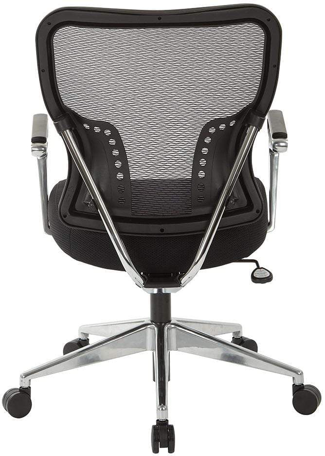 Ergonomic Air Grid® Back Support & Padded Mesh Seat Office Chair with Lumbar Support - Adjustable Height Swivel Task Chair for Home & Office Workspace [Model 213 37P91A7] - Perfect for Long Hours Sitting, Gaming, and Computer Work