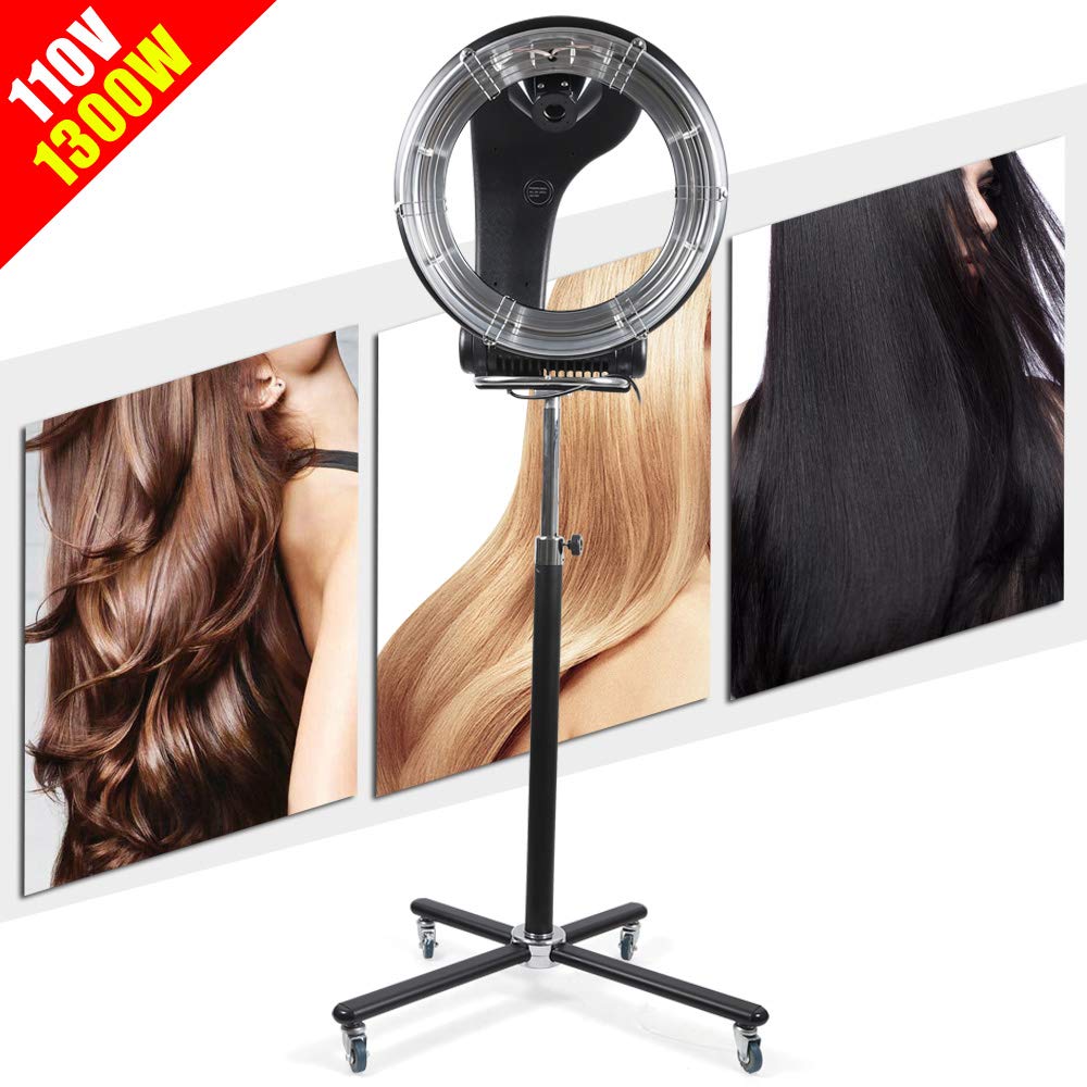 1300W Orbiting Rotating Hair Dryer - 3 in 1 Professional Hair Steamer & Salon Hair Processor with 360 Degree Rotation - Perfect for Salon, Spa & Home Hair Care