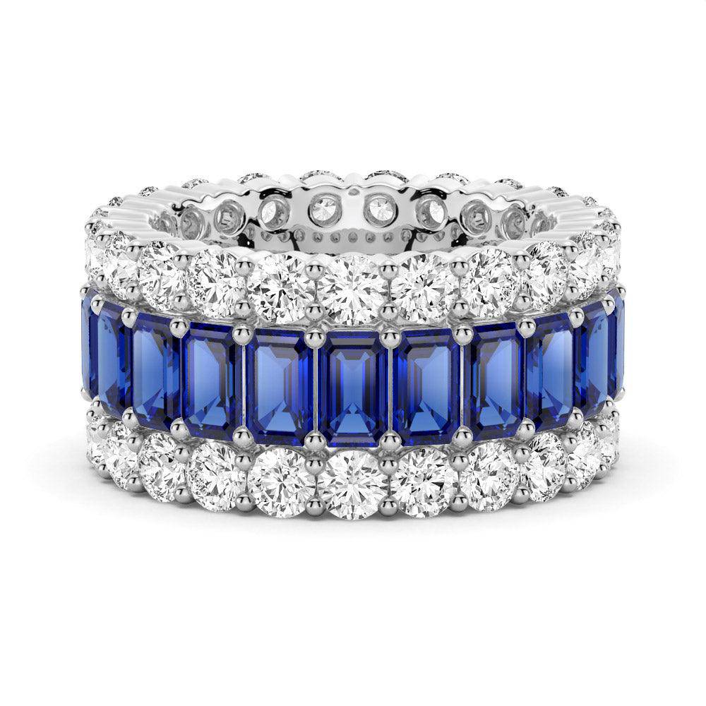 15.4 CT Baguette Lab-Created Diamond Eternity Band Ring for Women - Perfect for Weddings, Anniversaries & Special Occasions
