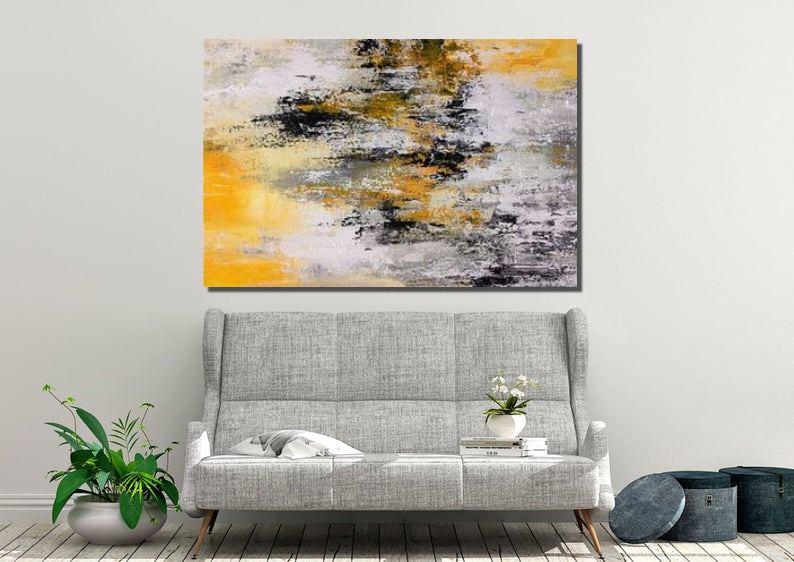 Modern Acrylic Wall Art Painting for Living Room - Large Contemporary Abstract Canvas Artwork - Perfect for Home Decor, Office & Gallery Display