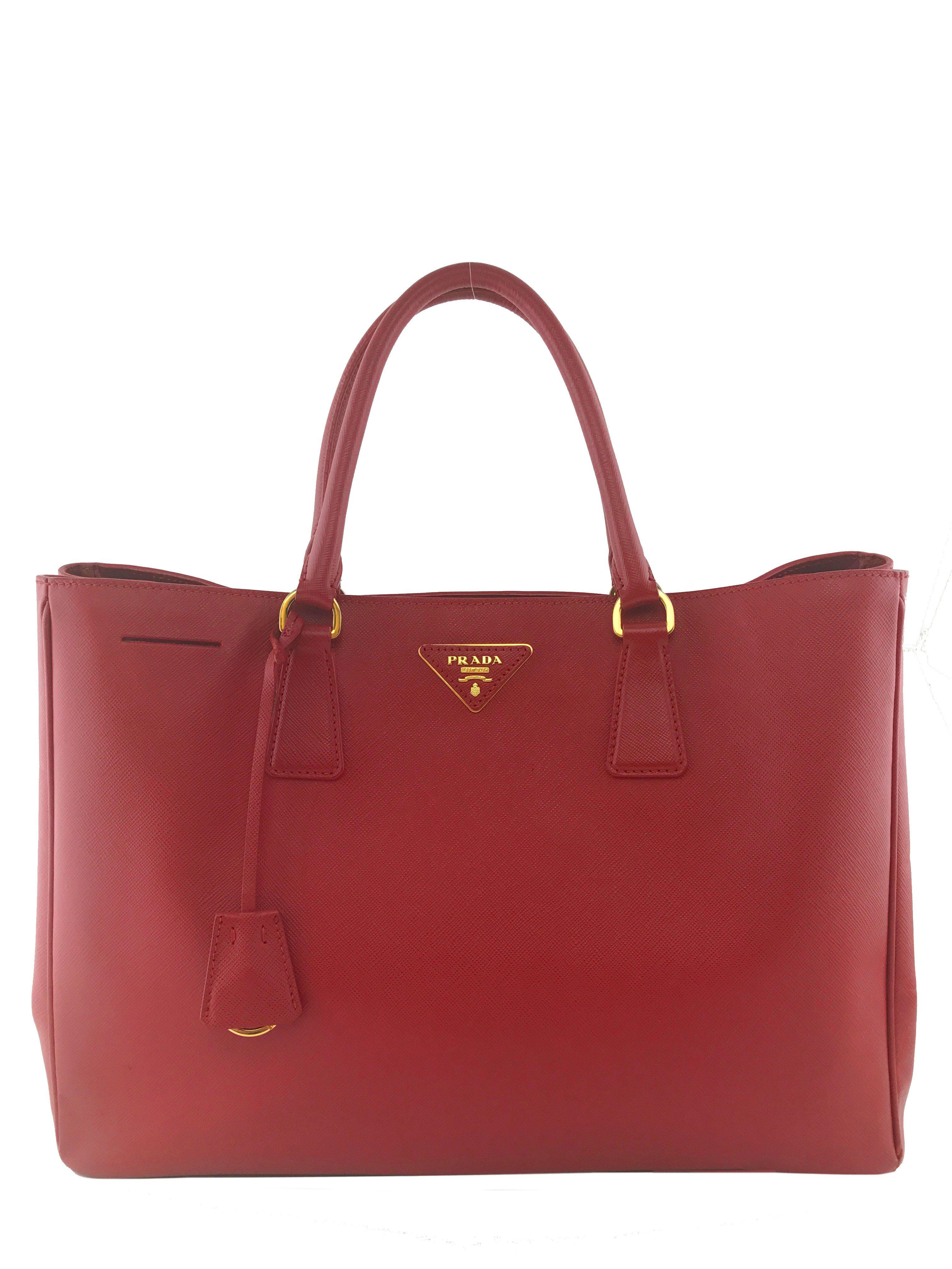 Prada Saffiano Lux Large Leather Tote Bag for Women - Premium Designer Handbag for Work, Travel & Everyday Use