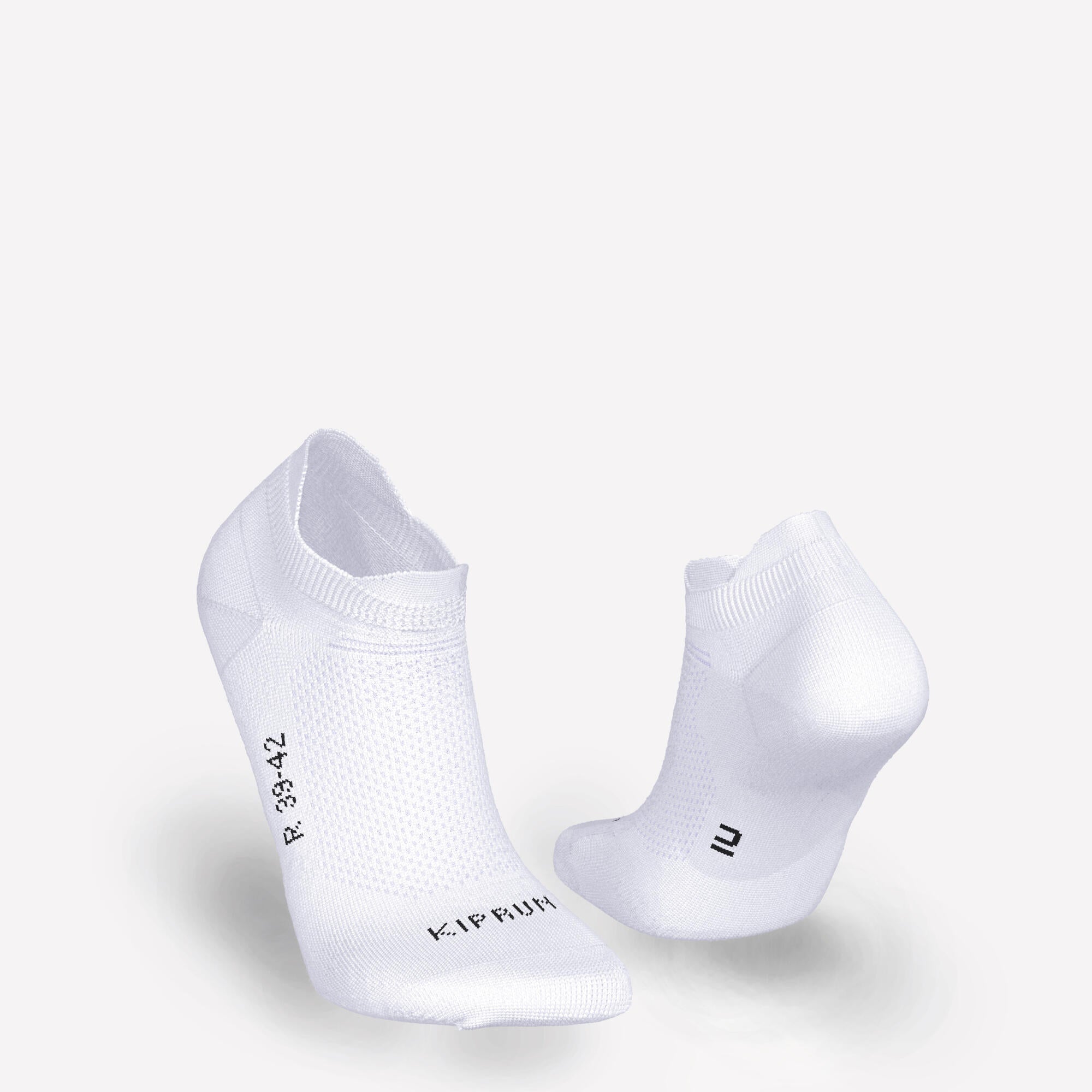 Kiprun Run 500 Thin No Show Socks 2 Pack - Lightweight Running Socks for Men & Women - Perfect for Jogging, Gym Workouts & Daily Wear