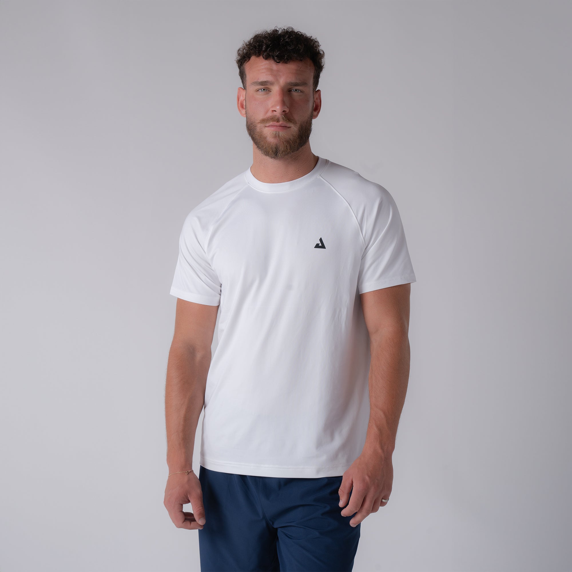 Men's Breathable Quick-Dry Tennis Short Sleeve Shirt - Lightweight & Moisture-Wicking for Sports & Casual Wear