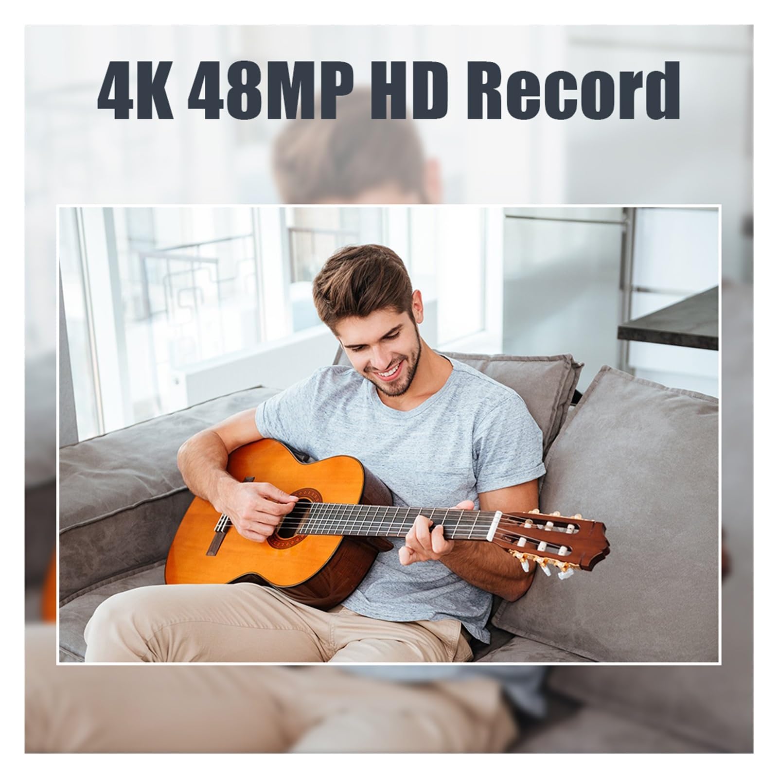 **4K Auto Focus Mini Digital Video Camera - 48MP Compact Vlog Camcorder for YouTube, Travel & Home Videos (Includes 32GB SD Card, Red) - Perfect for Vlogging, Family Events & Outdoor Adventures**