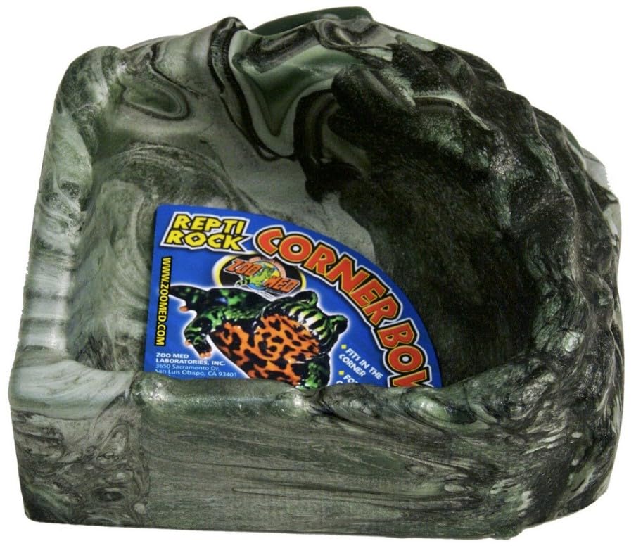 Zoo Med Repti Rock Corner Bowl Large - 9