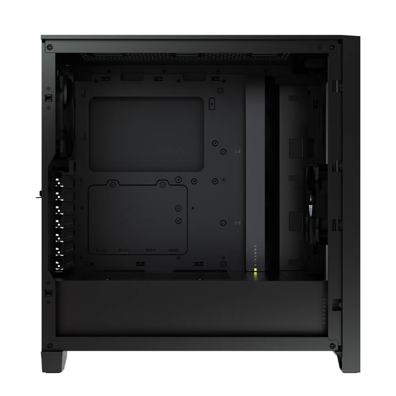 Corsair 4000D Airflow Mid Tower PC Case - Black Tempered Glass, High Airflow Design for Gaming & Workstation Builds - Perfect for Streamers & Content Creators