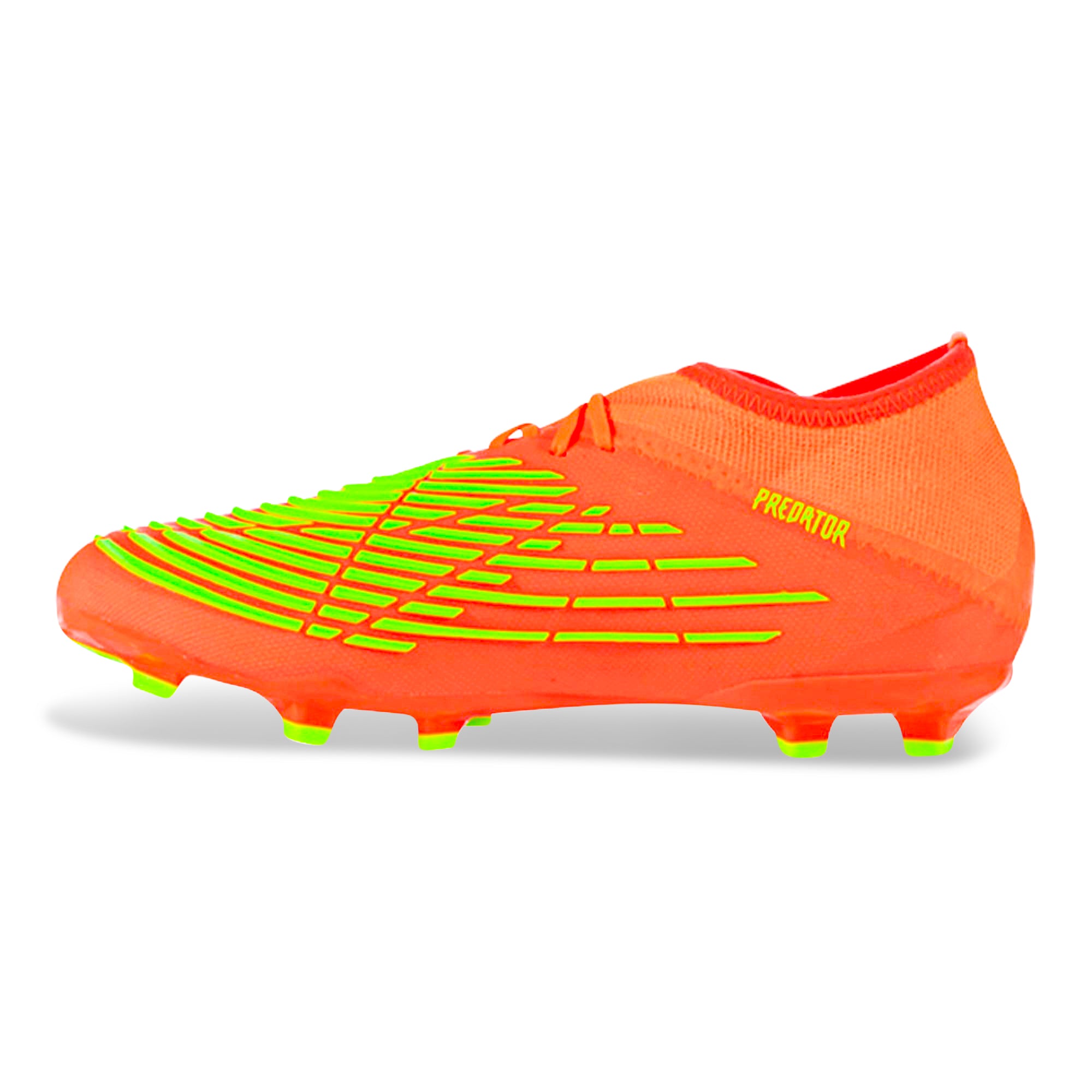Adidas Jr. Predator Edge.1 FG Soccer Cleats for Kids - Solar Red/Solar Green Football Shoes | Youth Soccer Cleats for Artificial Grass Fields & Outdoor Matches