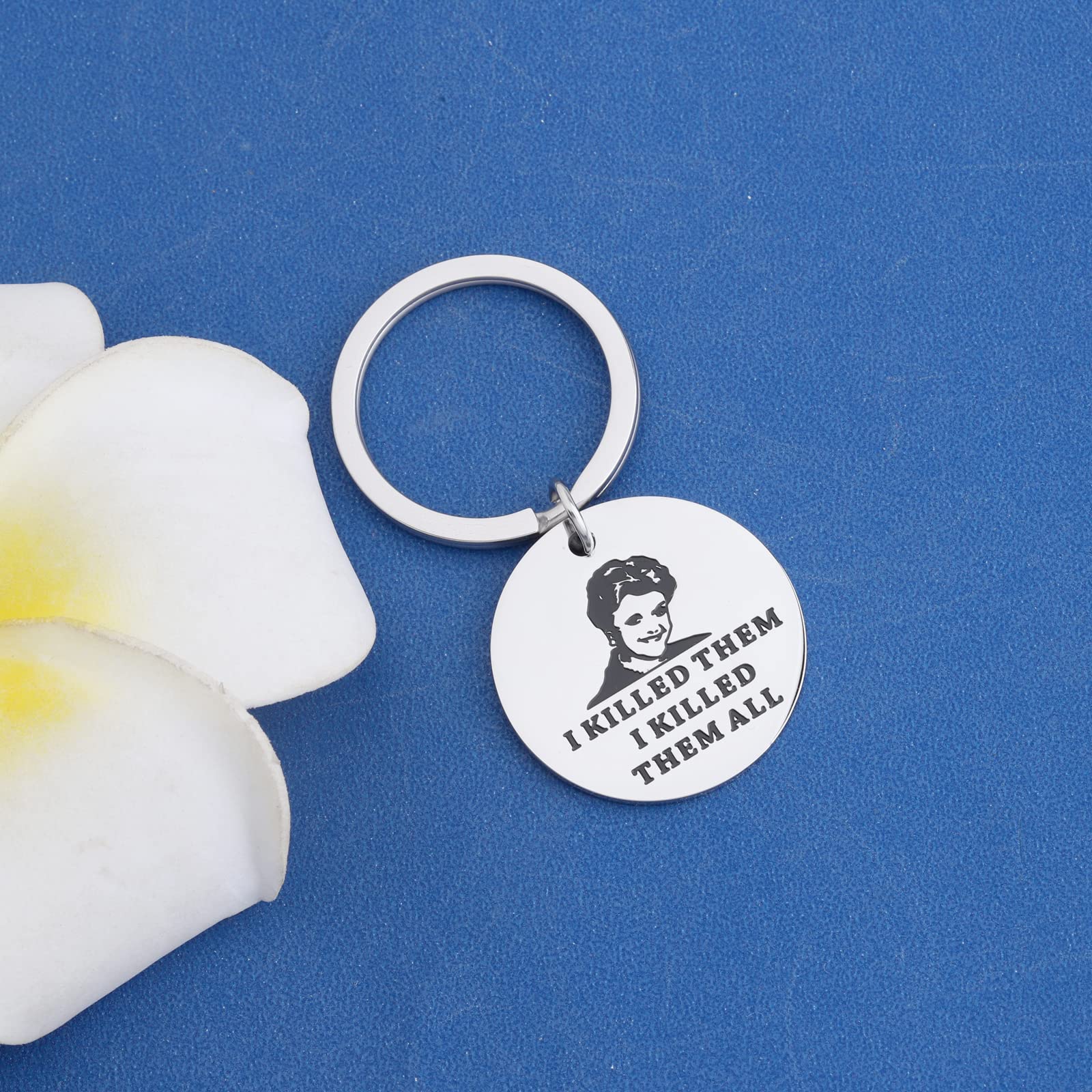 KEYCHIN Jessica Fans Keychain - True Crime TV Show Merch - 'I Killed Them All' Jewelry Gift for Murder Mystery Lovers - Perfect for Friends, Cosplay & Crime Show Conventions