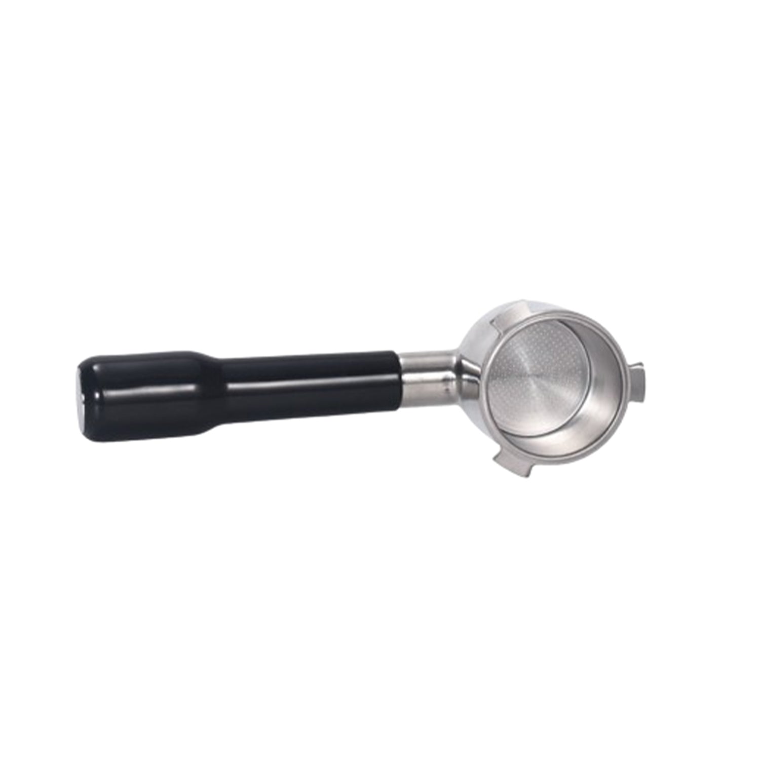 DeLonghi 51mm Bottomless Portafilter - Premium Stainless Steel Espresso Filter Basket for DeLonghi EC155, EC702 & More - Perfect for Home Baristas & Coffee Shops (Black)