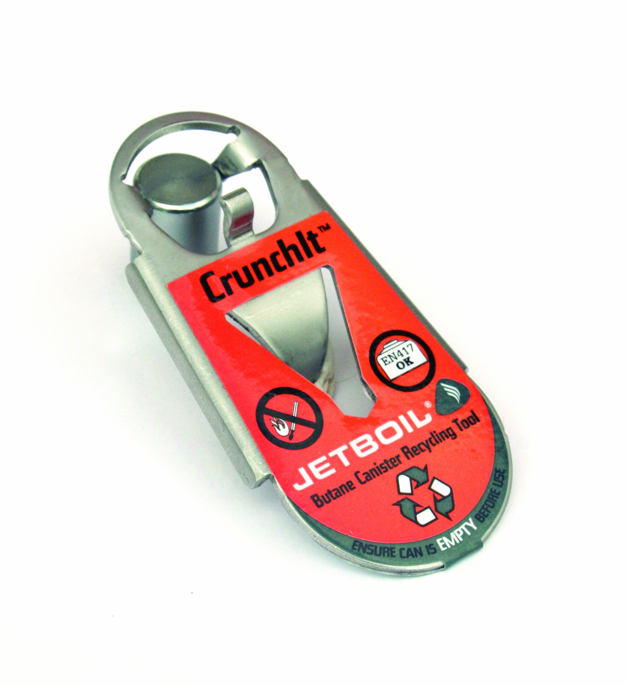 Jetboil Crunchit Fuel Canister Recycling Tool (Orange) - Compact & Eco-Friendly Camping Accessory for Safe Gas Canister Disposal - Perfect for Hiking, Backpacking & Outdoor Adventures