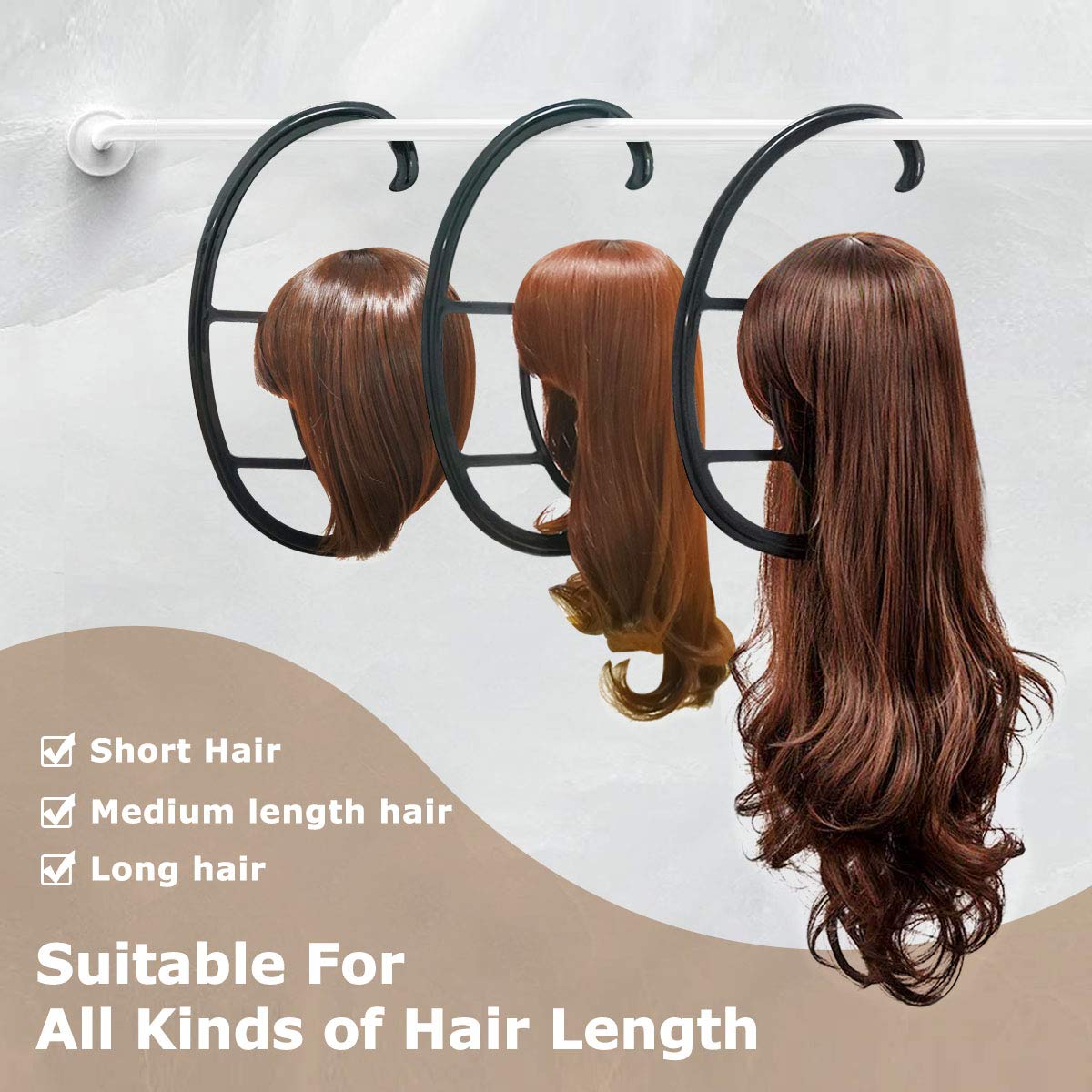 Dreamlover Adjustable Wig Stand for Drying & Styling - 2 Pack | Perfect for Salon, Cosplay & Wig Care at Home