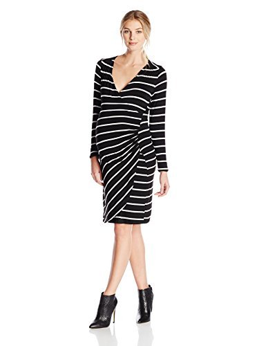 Lilac Maternity Wrap Dress for Women - Flattering Faux Wrap Nursing Dress for Pregnancy & Breastfeeding - Perfect for Baby Showers, Maternity Photos & Everyday Wear