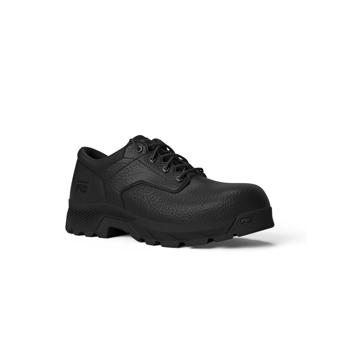 Titan Ev Composite Toe Oxford Work Shoes for Men - Black Safety Shoes for Construction, Warehouse & Industrial Work - Lightweight & Comfortable
