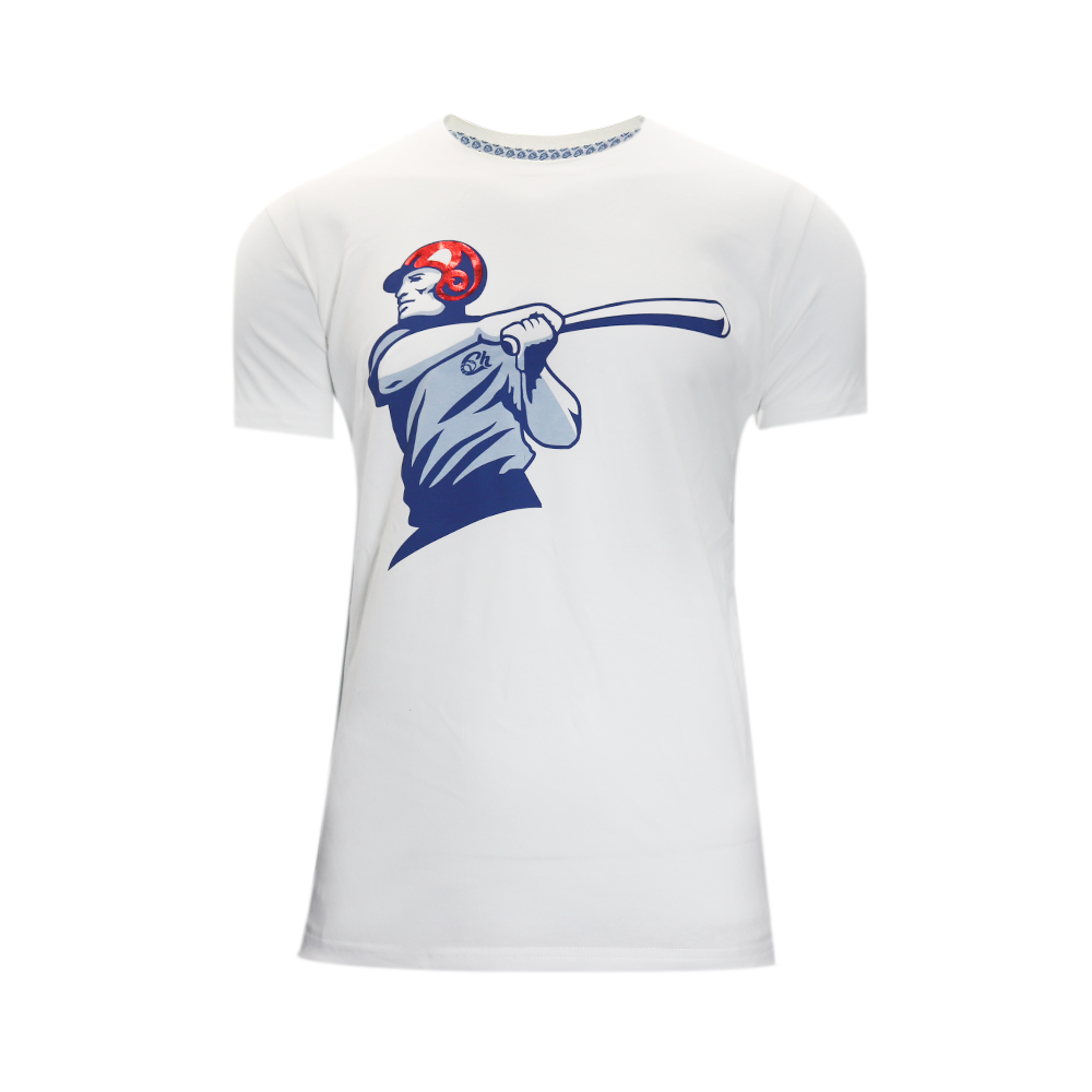 Baseball Batter Jersey White - High-Quality Baseball Shirt for Players & Fans - Perfect for Games, Practice & Casual Wear