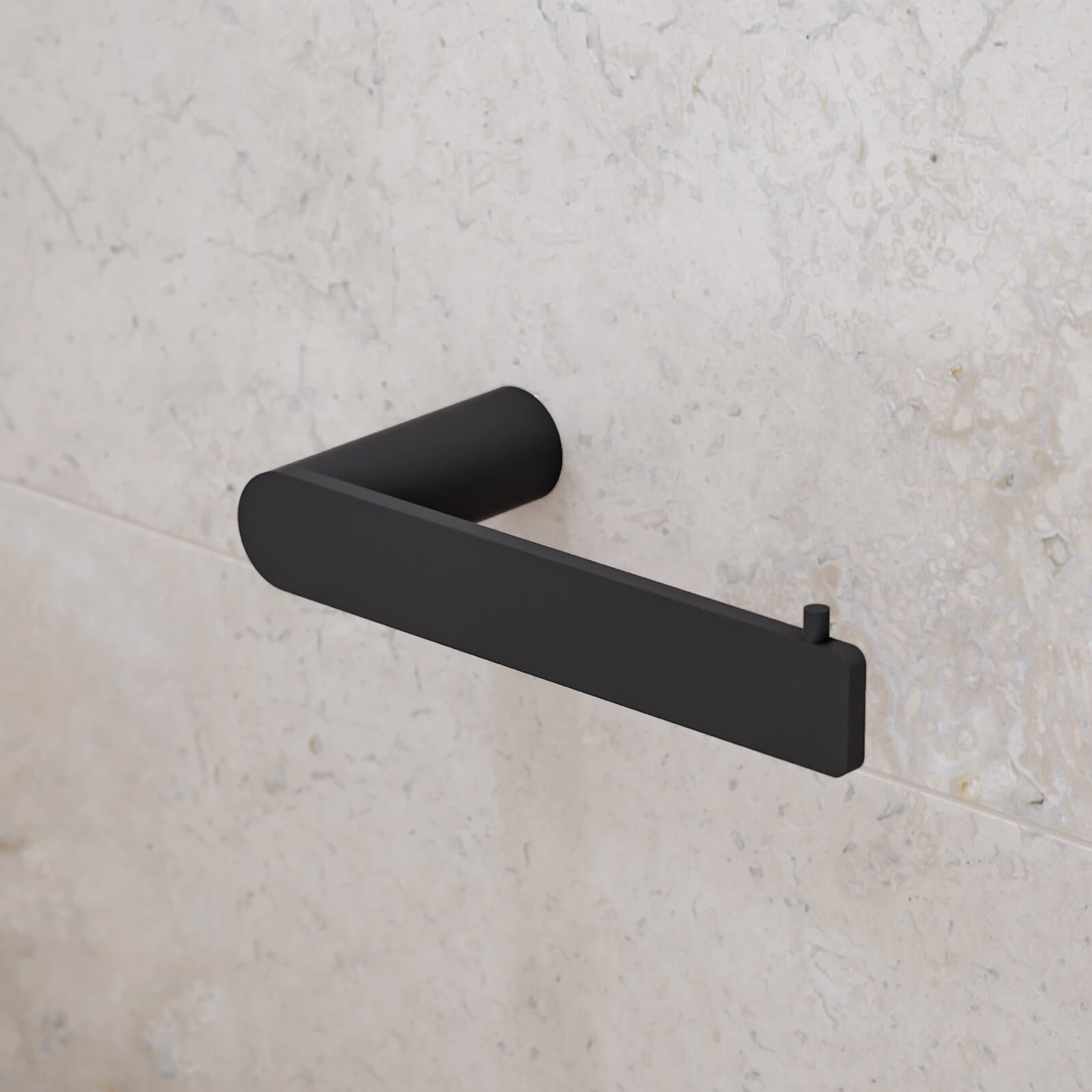 Caroma Urbane II Toilet Paper Holder - Matte Black Bathroom Accessory for Modern Homes & Commercial Spaces