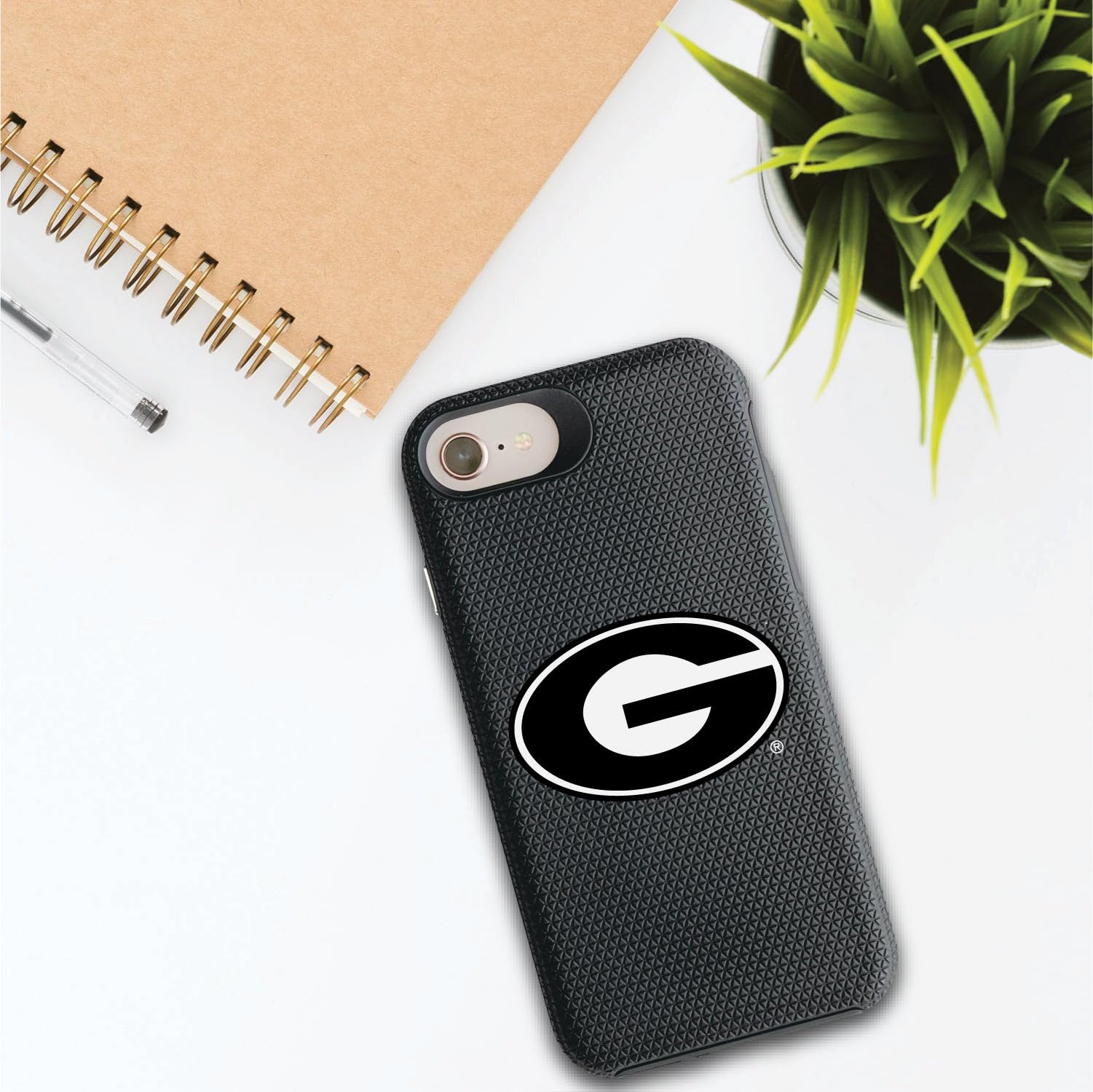 OTM Essentials Durable Tough Shell Phone Case for iPhone 12 Pro Max - University of Georgia Bulldogs Design - Perfect for School, Work & Everyday Protection