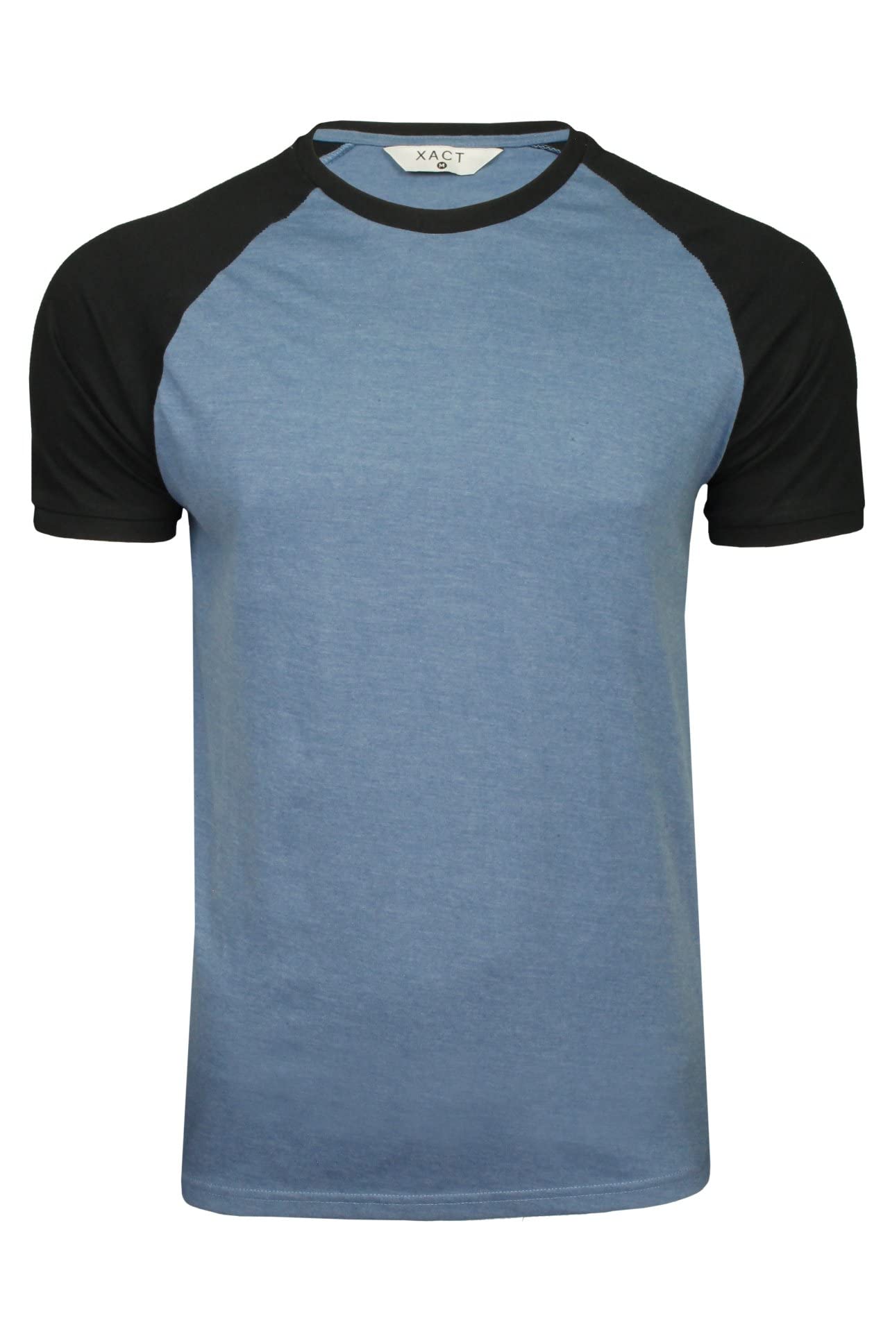 Xact Men's 3-Pack Raglan Short Sleeve Crew Neck T-Shirts - Soft Cotton Casual Tees for Everyday Wear, Gym & Outdoors