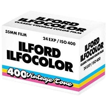 Ilford IlfoColor 400 Color Negative Film - 24 Exposures for Professional Photography, Travel & Everyday Shooting