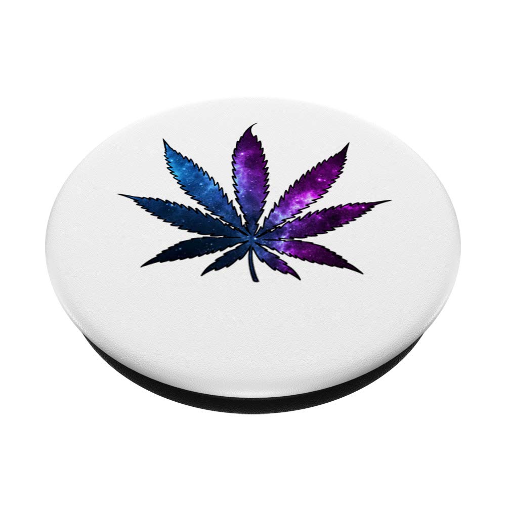 Swappable Marijuana Leaf PopGrip - Novelty Cannabis Phone Grip for Weed Enthusiasts, Perfect for Phones, Tablets, and Laptops