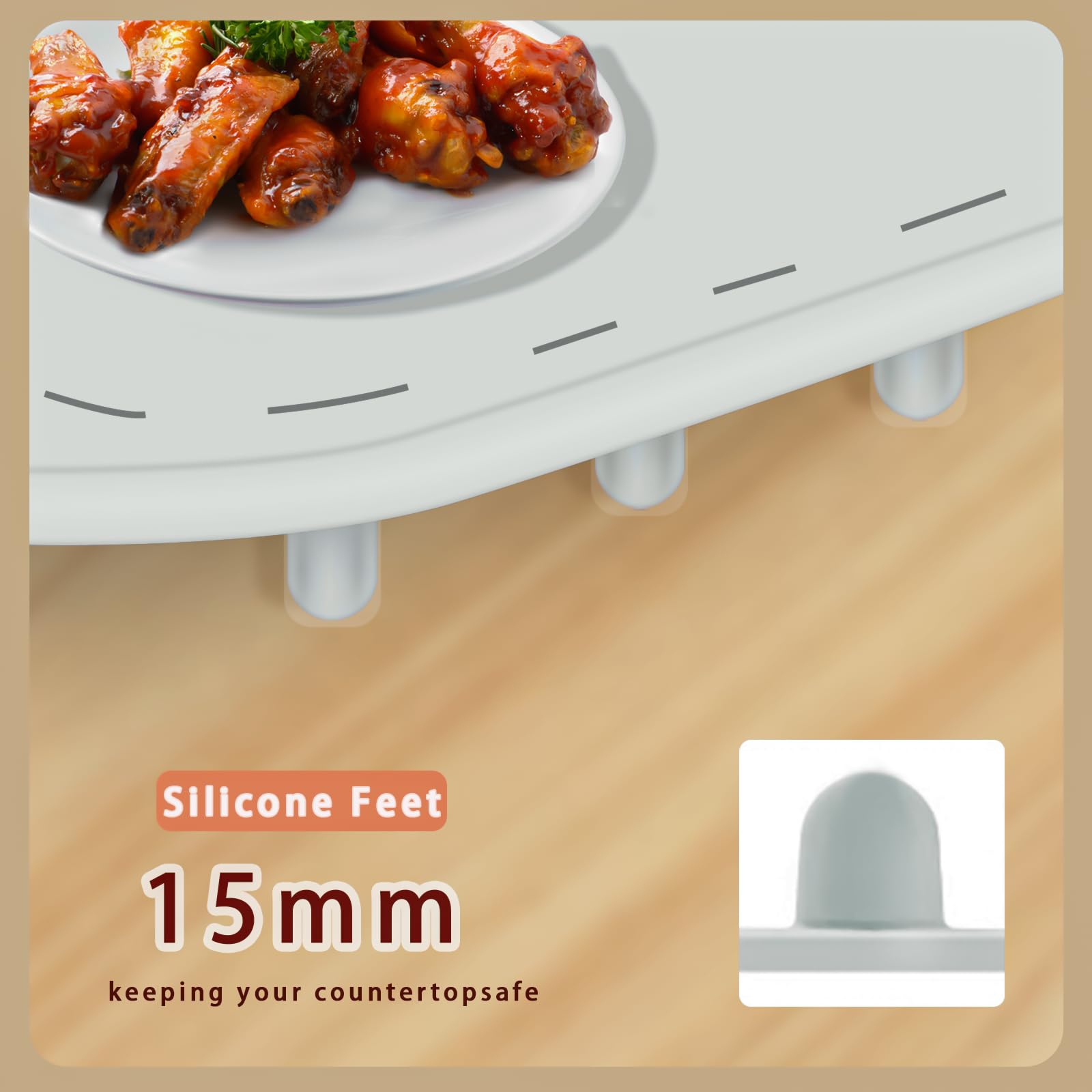 Electric Food Warming Mat - 9 Adjustable Temperature Settings, Fast Heating Pad with Auto-Off Timer, Portable Silicone Warmer for Buffets, Parties & Home Use | Keep Meals Warm at Dining Tables, Office Desks & Outdoor Gatherings