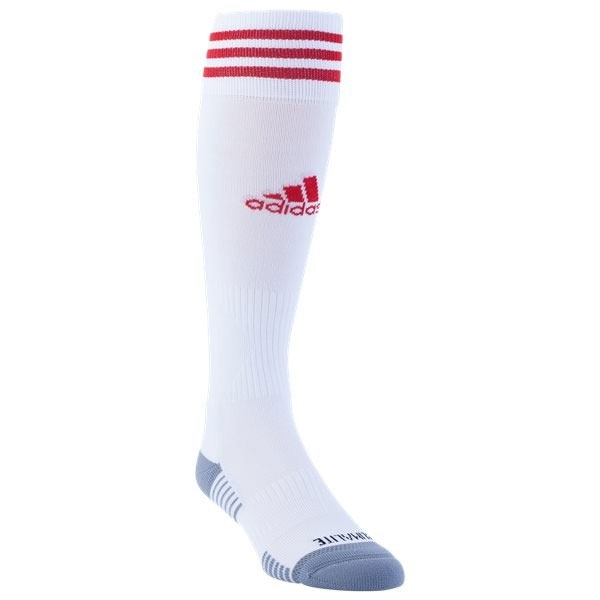 Adidas Copa Zone Cushioned IV OTC Soccer Socks - White/Team Power Red - Moisture Wicking & Arch Support for Football, Running & Training