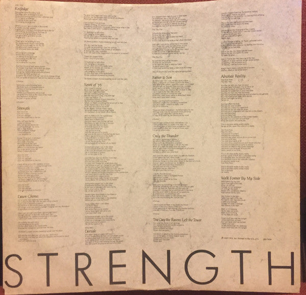 Alarm Strength LP Vinyl Album - Limited Edition Glow in the Dark Pressing (NM/Mint Condition) - Perfect for Record Collectors & Music Enthusiasts