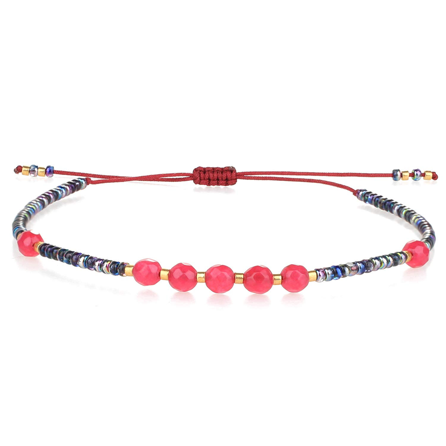 Elegant KELITCH Women's Pearl Beaded Bracelet - Handmade with Miyuki Seed Beads, Perfect Friendship Gift for Her (Ideal for Weddings, Parties & Everyday Wear)